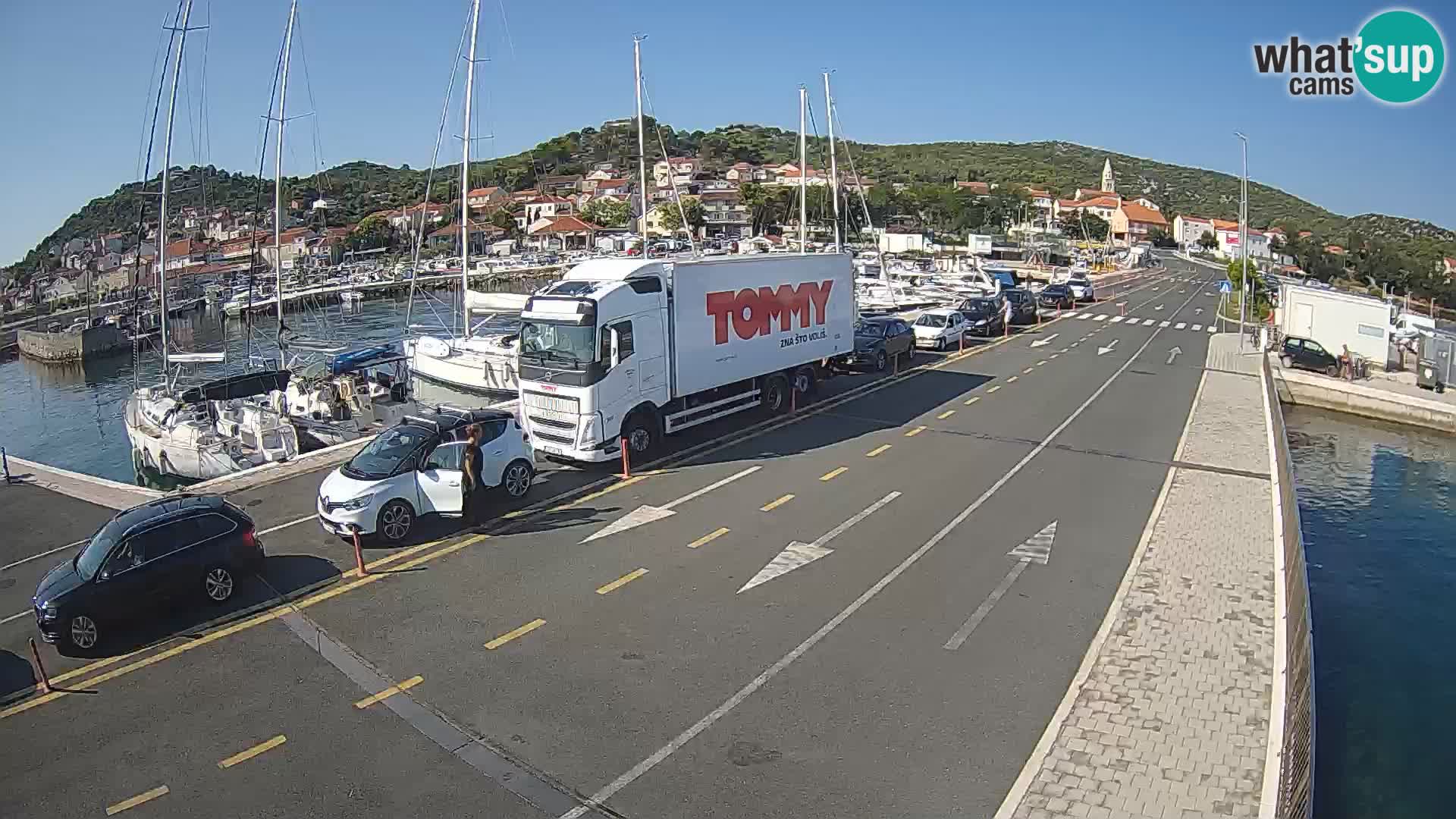 Dalmatie Tkon Traversier – webcams Croatie