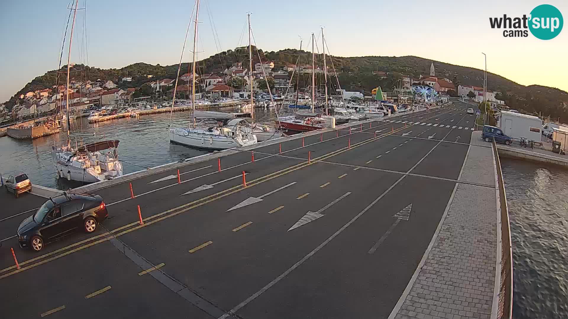Dalmatie Tkon Traversier – webcams Croatie