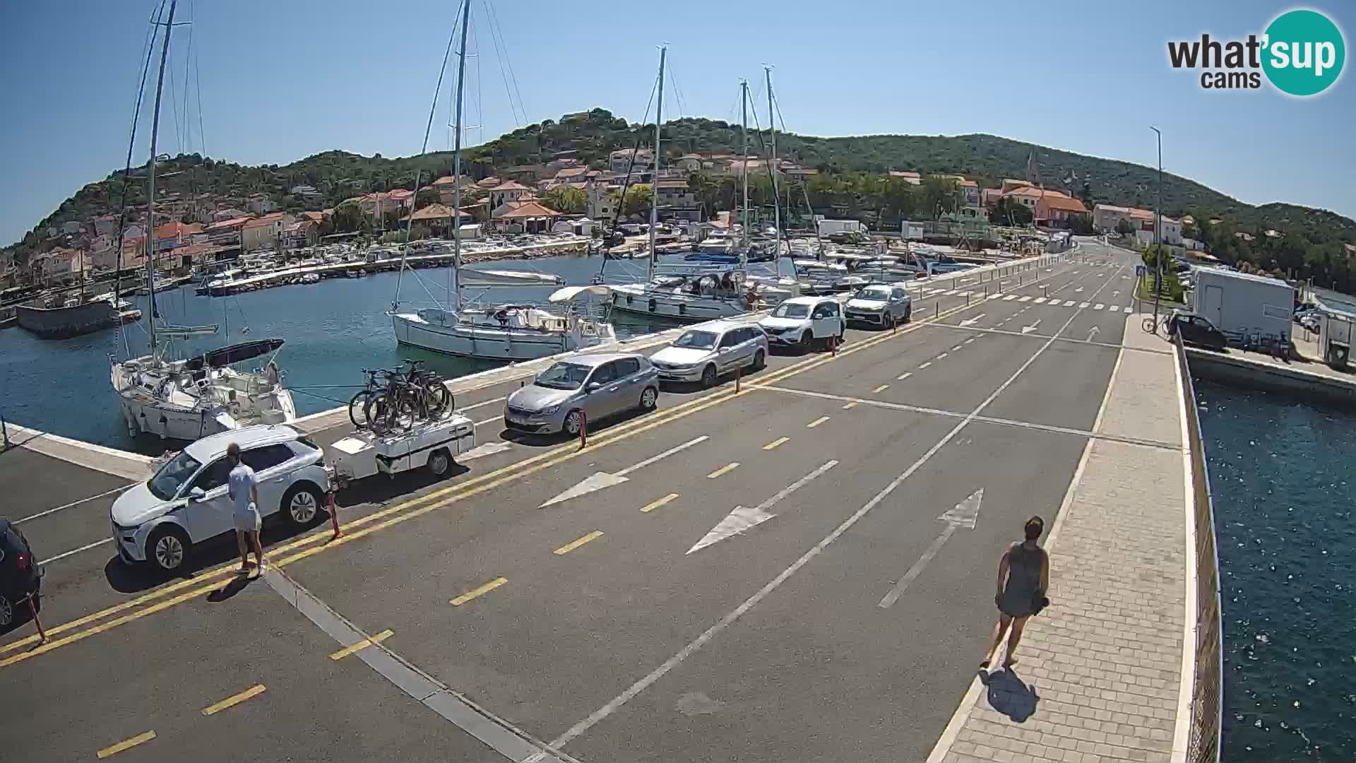 Dalmatie Tkon Traversier – webcams Croatie