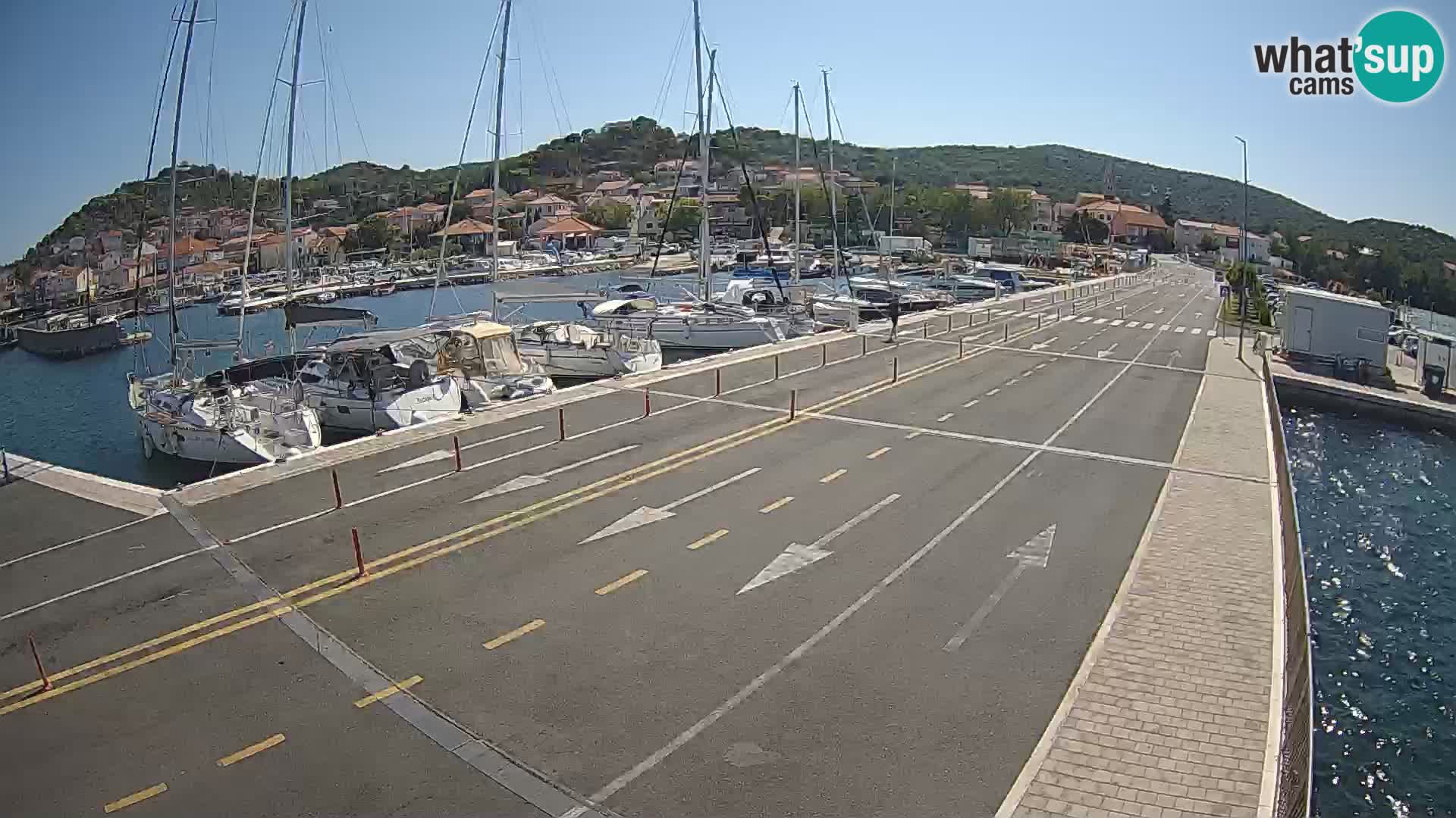 Dalmatie Tkon Traversier – webcams Croatie