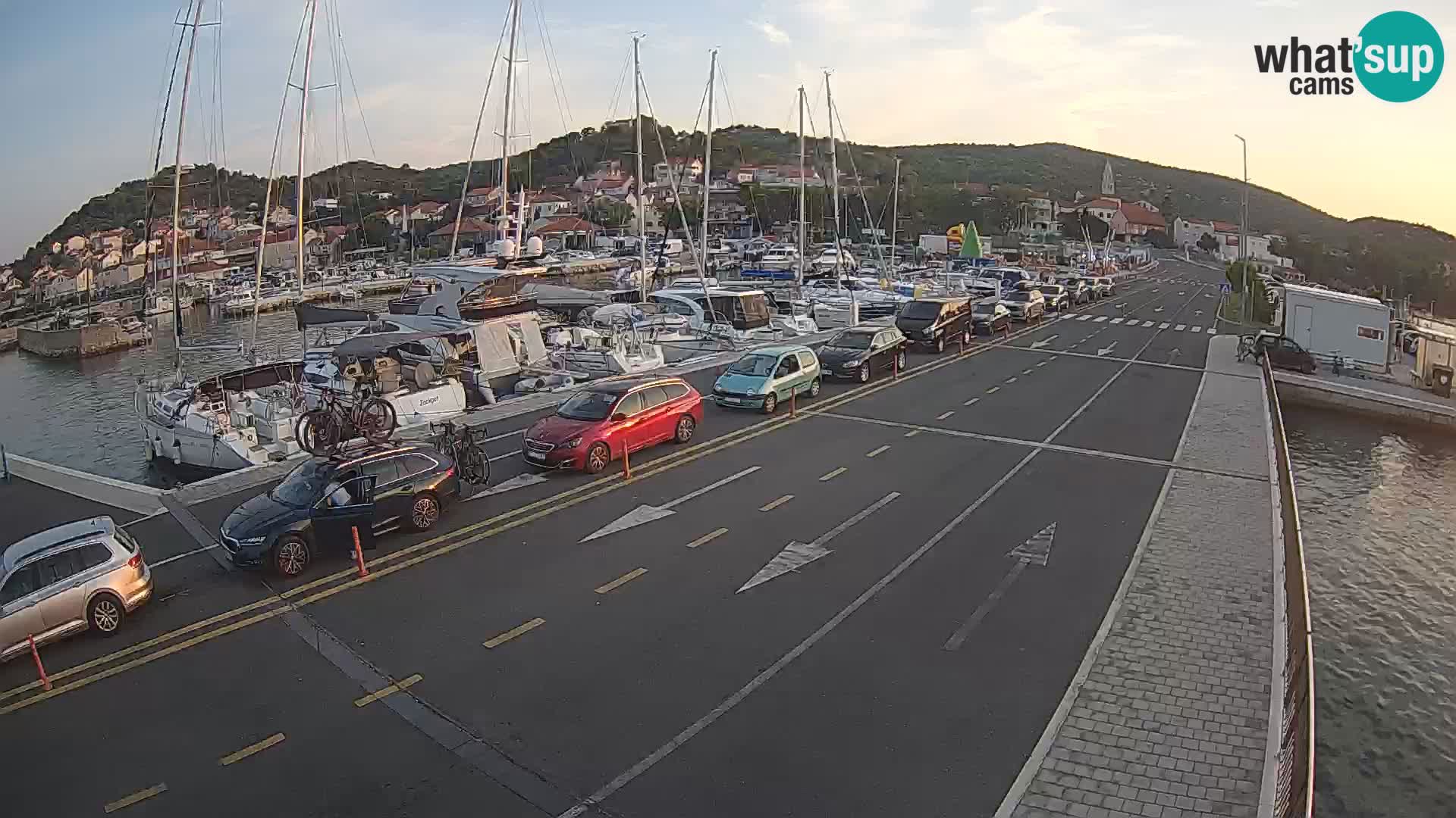Dalmatie Tkon Traversier – webcams Croatie