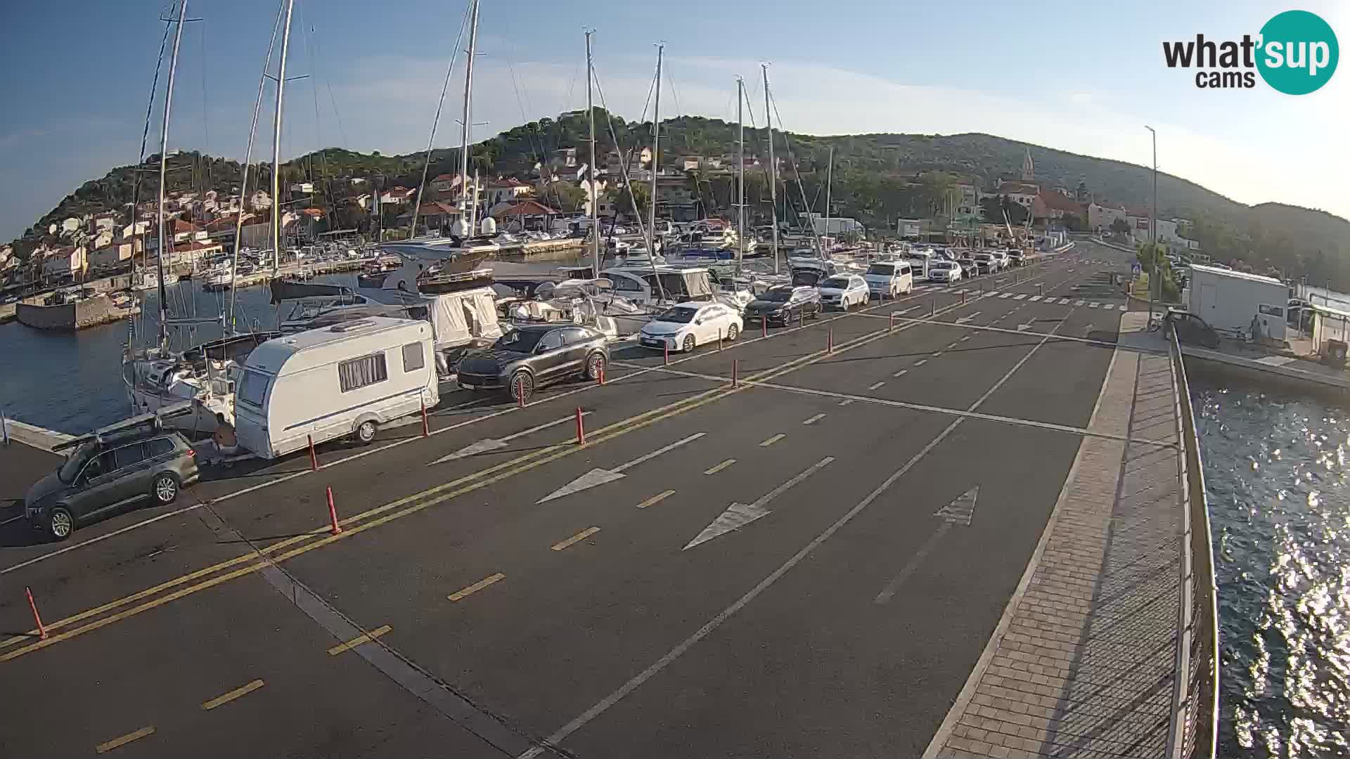 Dalmatie Tkon Traversier – webcams Croatie