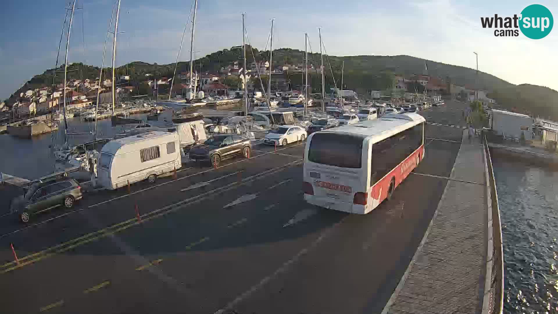 Dalmatie Tkon Traversier – webcams Croatie