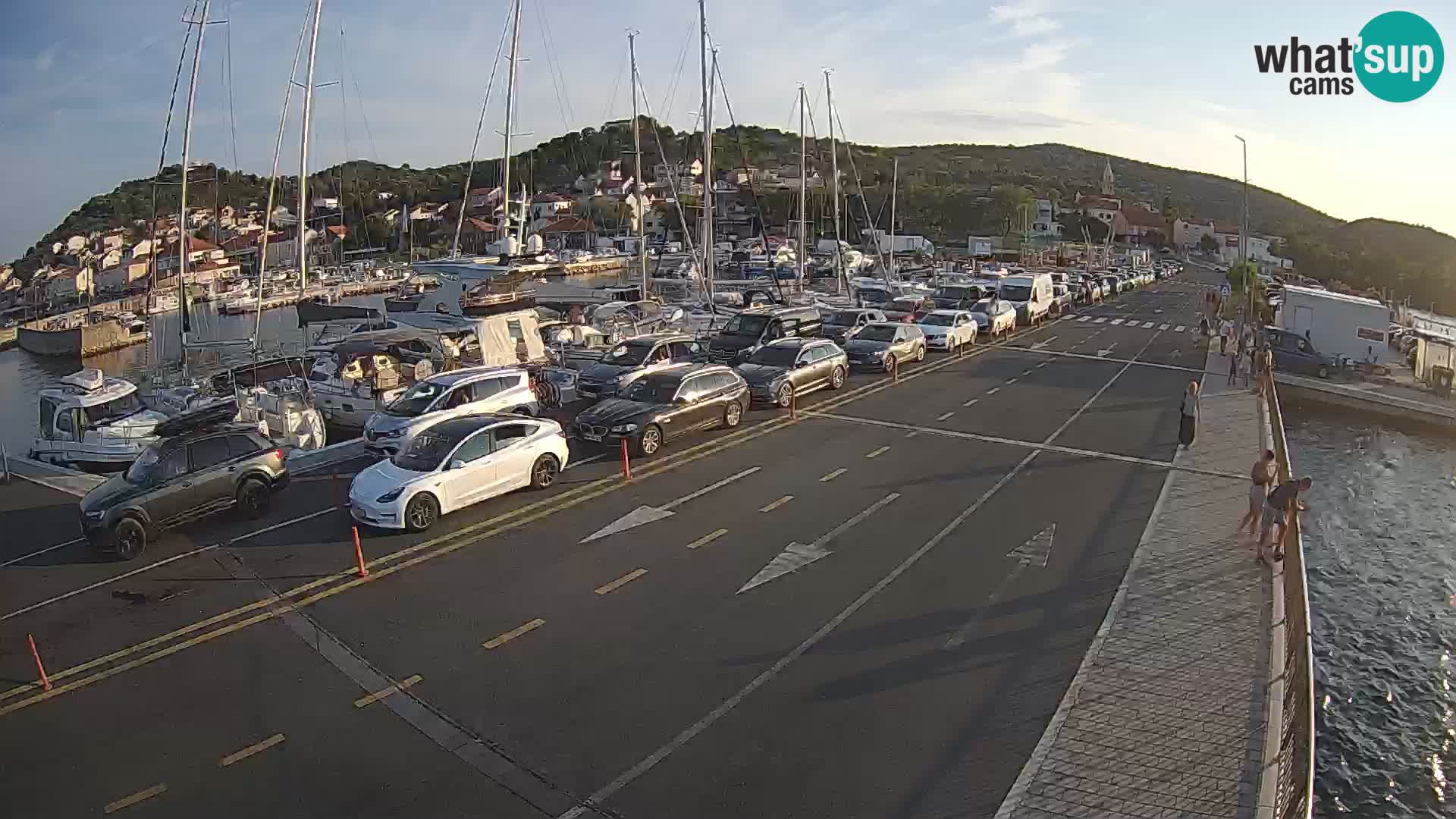 Dalmatie Tkon Traversier – webcams Croatie