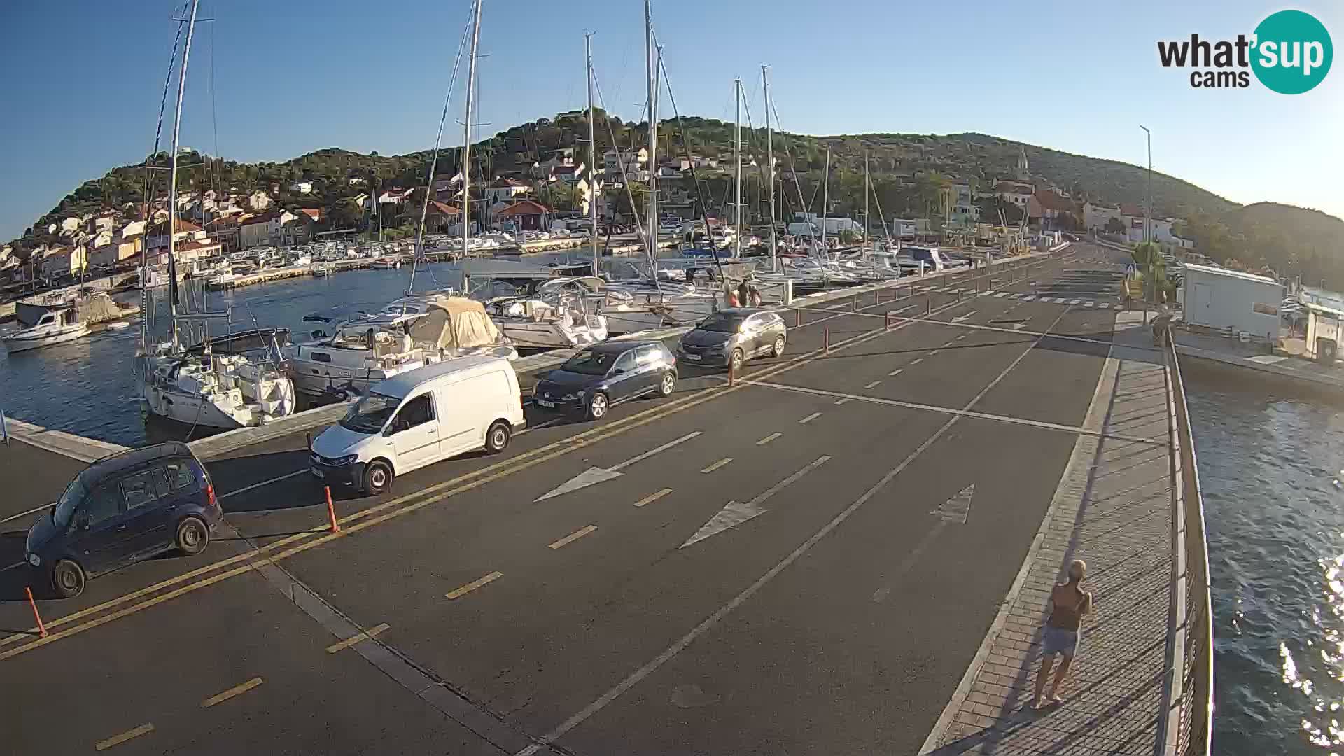 Dalmacia Tkon Transportar- webcams Croacia