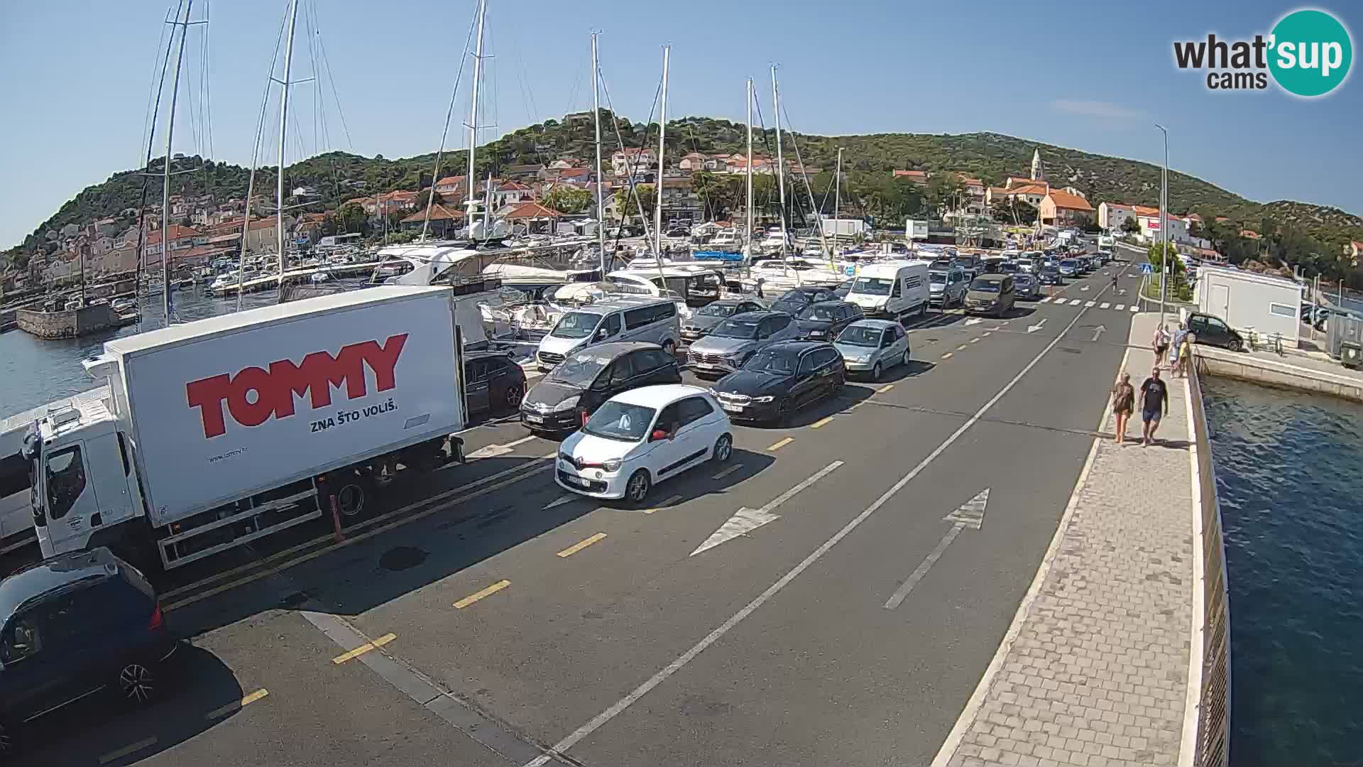 Dalmatie Tkon Traversier – webcams Croatie
