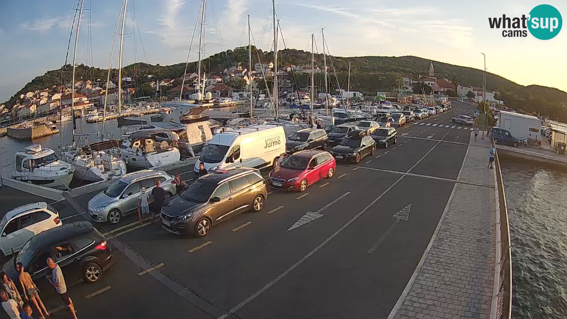 Dalmacia Tkon Transportar- webcams Croacia