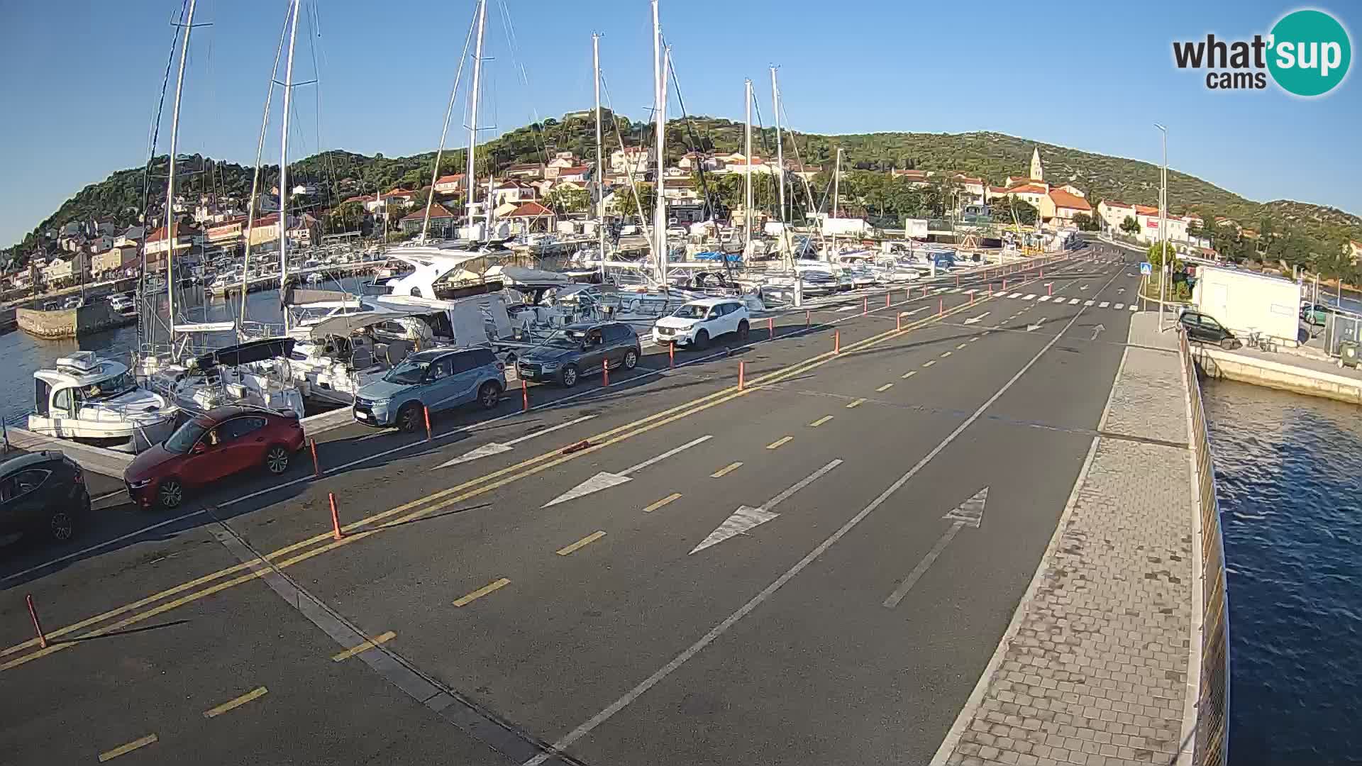 Dalmatie Tkon Traversier – webcams Croatie