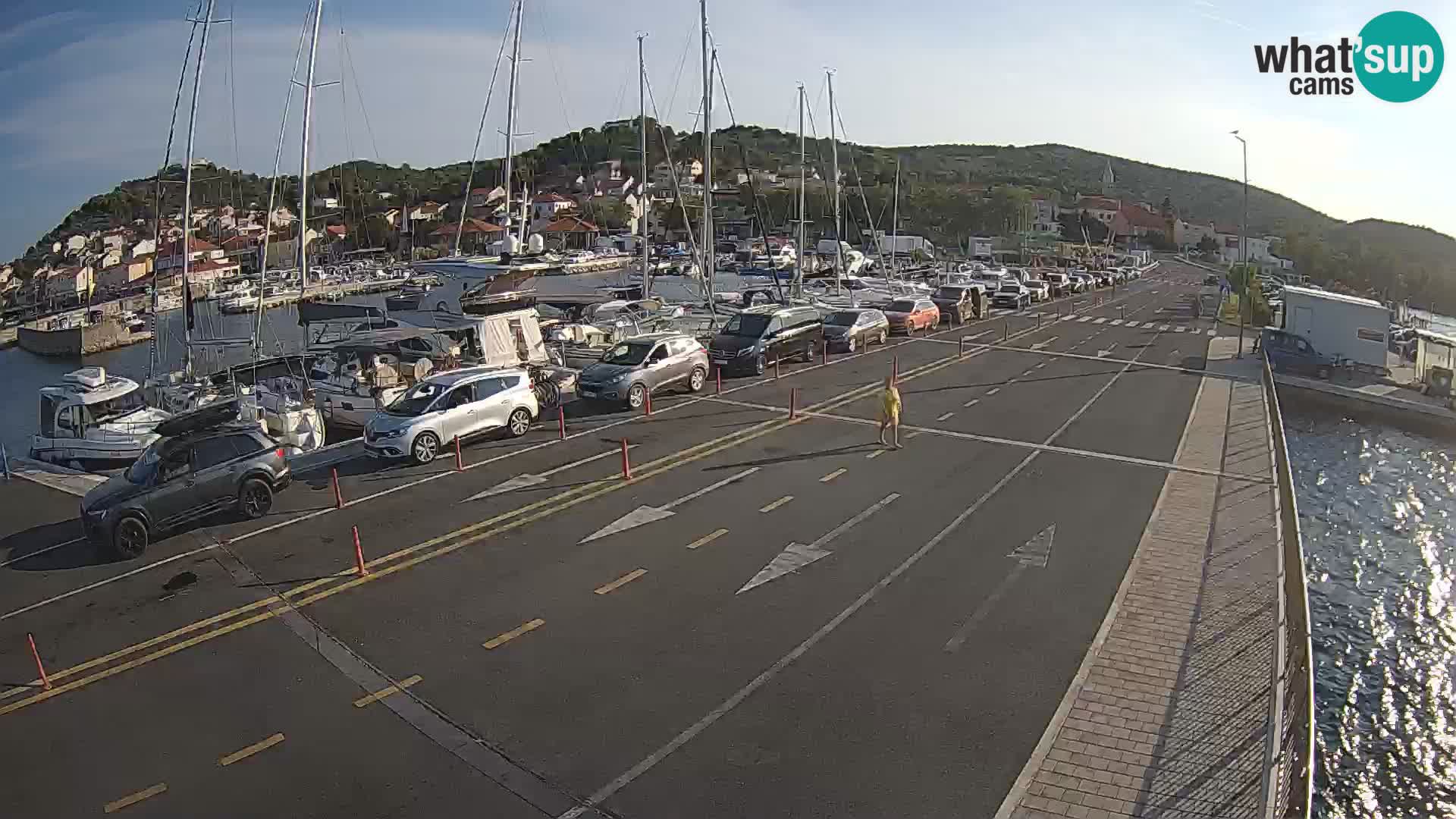 Dalmatie Tkon Traversier – webcams Croatie