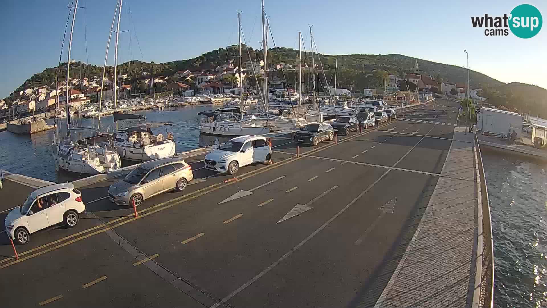 Dalmacia Tkon Transportar- webcams Croacia