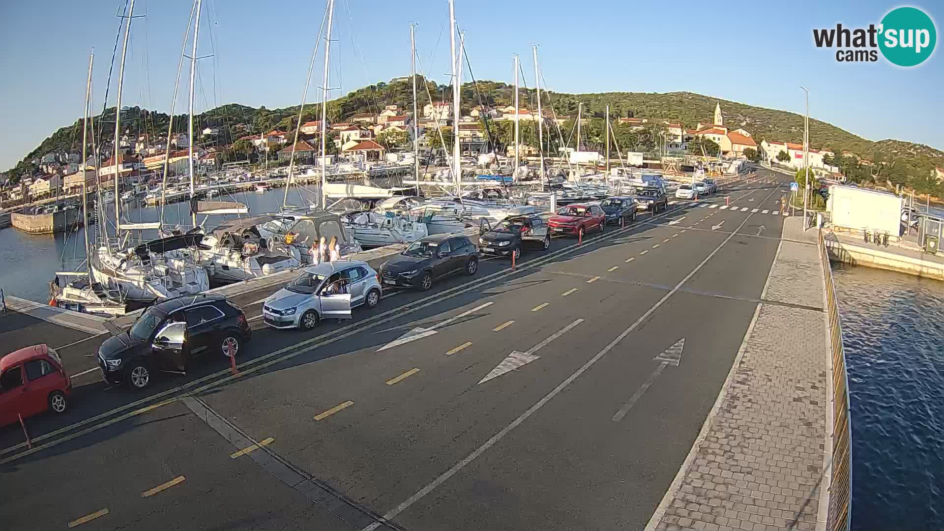 Dalmatie Tkon Traversier – webcams Croatie