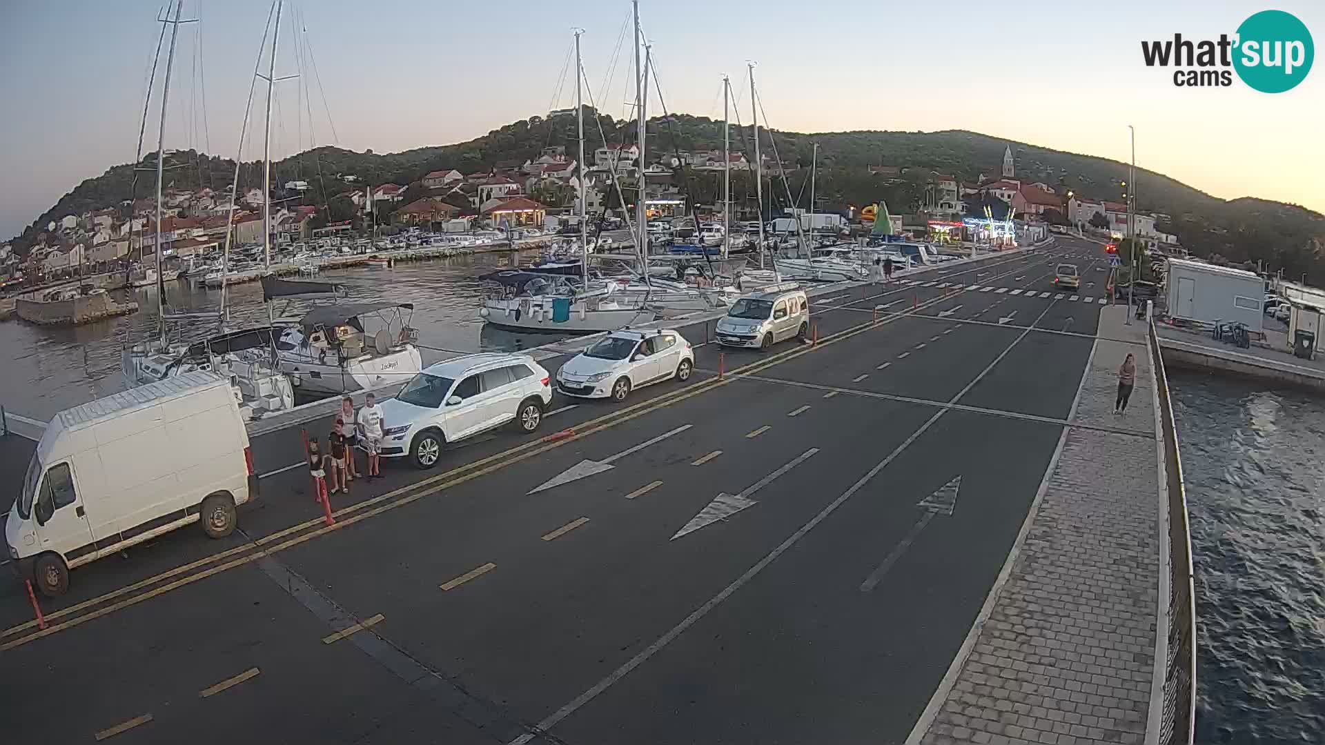 Dalmacia Tkon Transportar- webcams Croacia