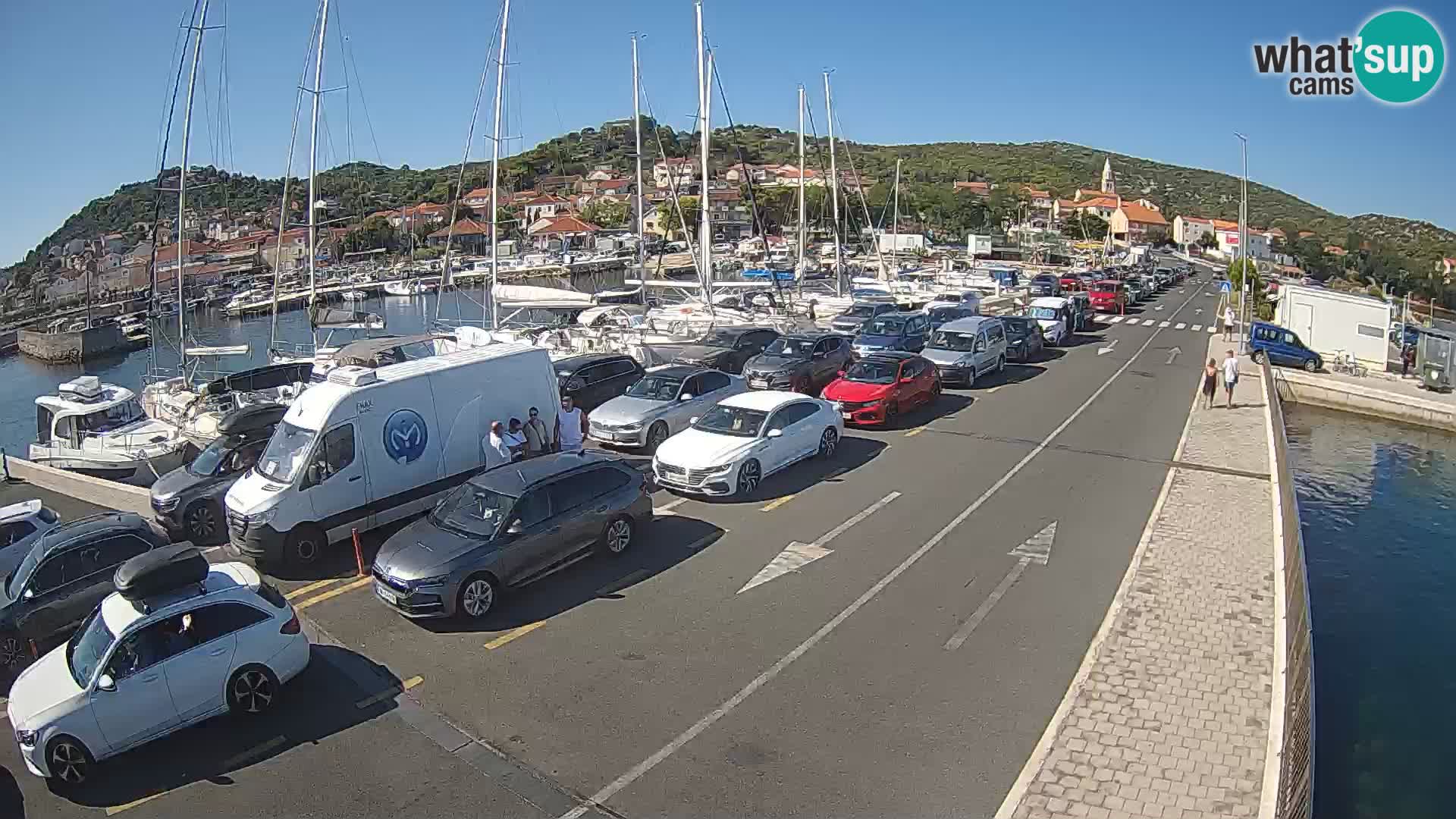 Dalmatie Tkon Traversier – webcams Croatie