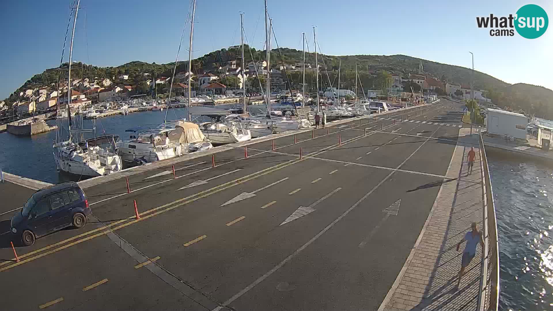 Dalmatie Tkon Traversier – webcams Croatie