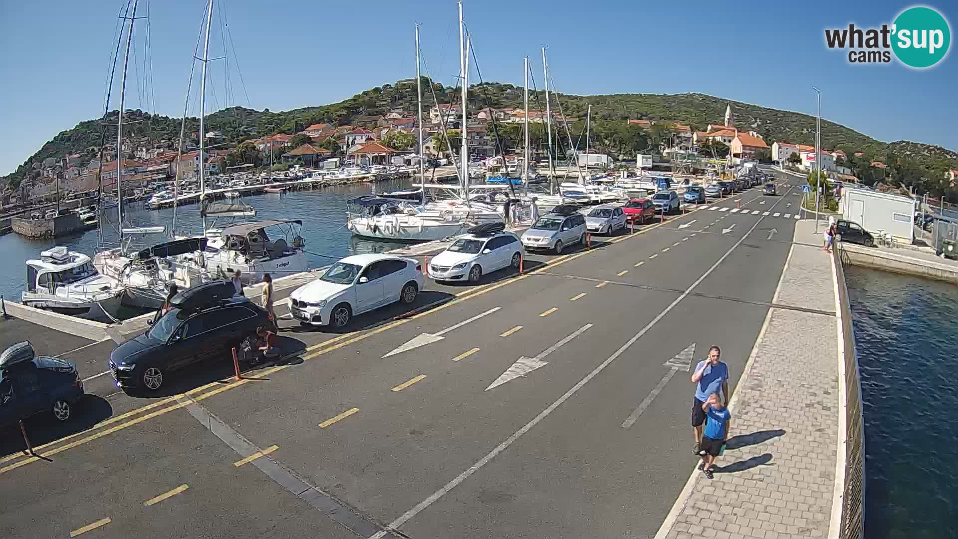 Dalmatie Tkon Traversier – webcams Croatie