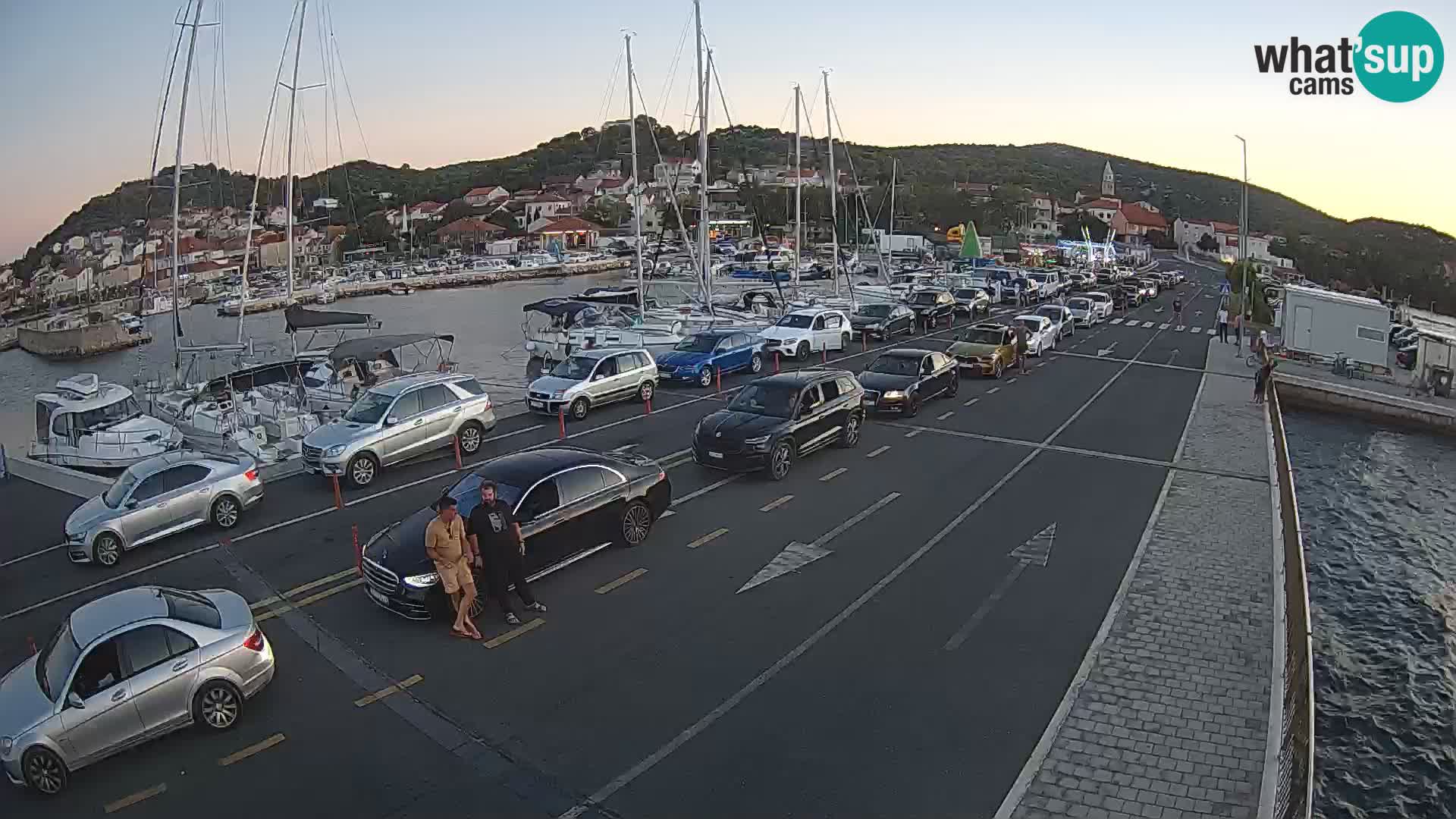Dalmatie Tkon Traversier – webcams Croatie
