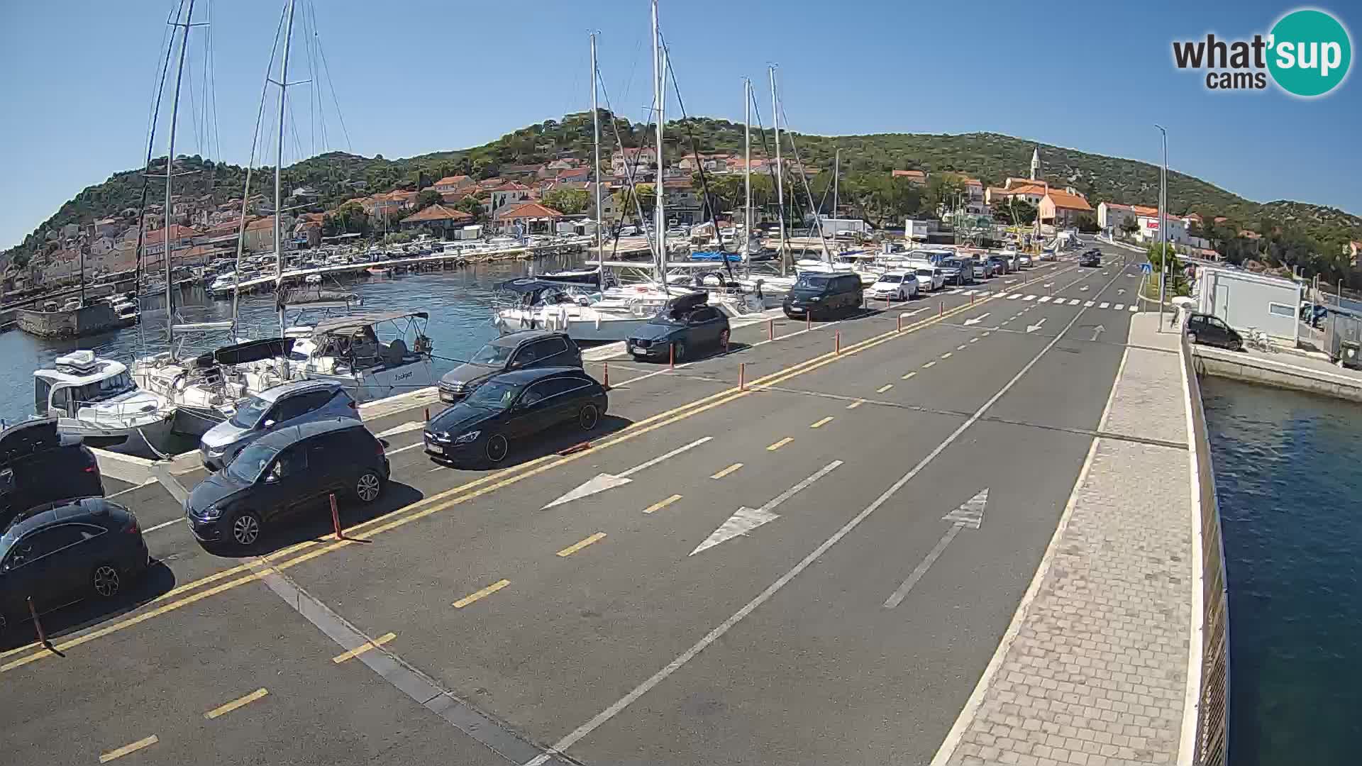 Dalmatie Tkon Traversier – webcams Croatie