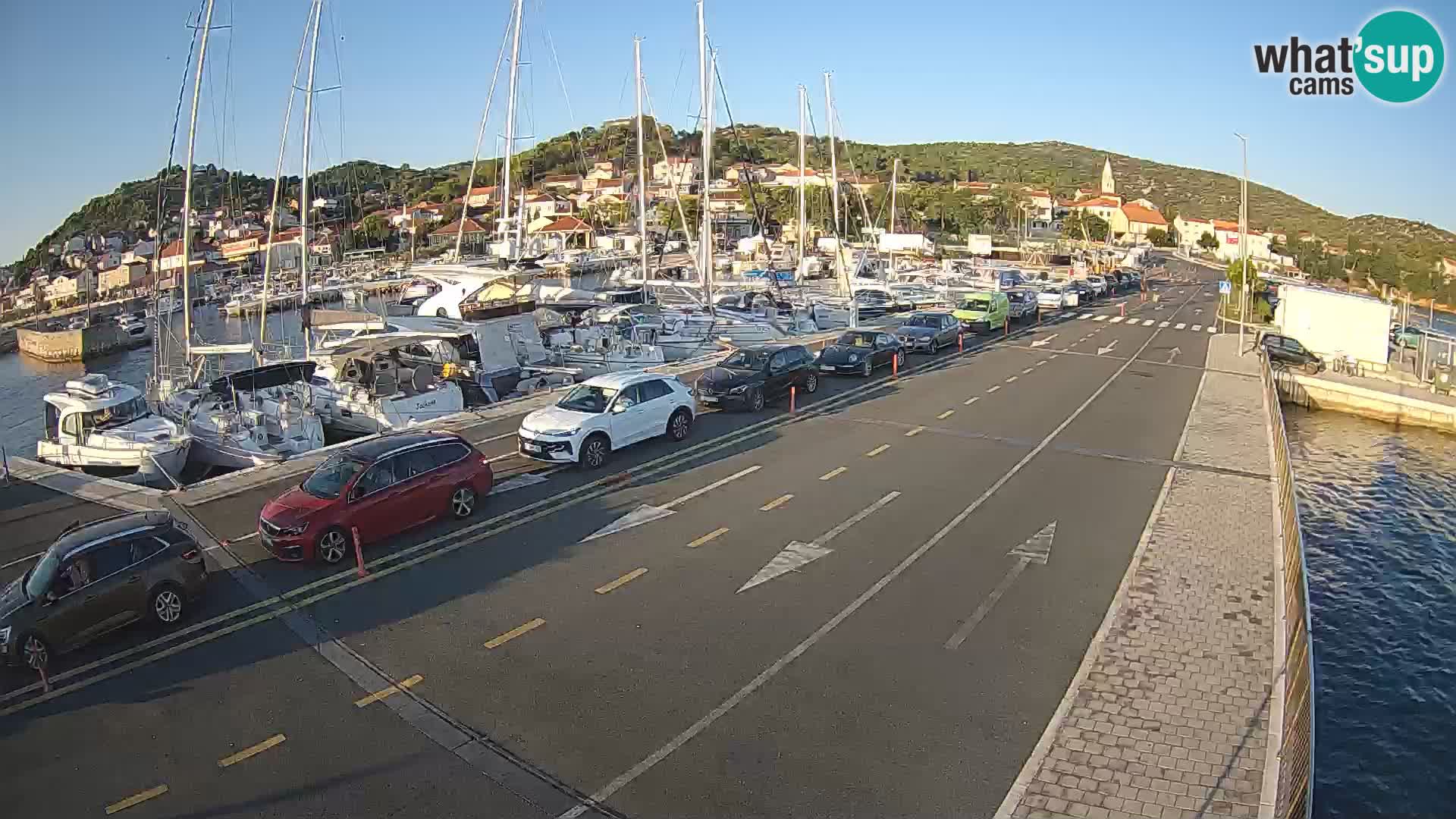 Dalmacia Tkon Transportar- webcams Croacia