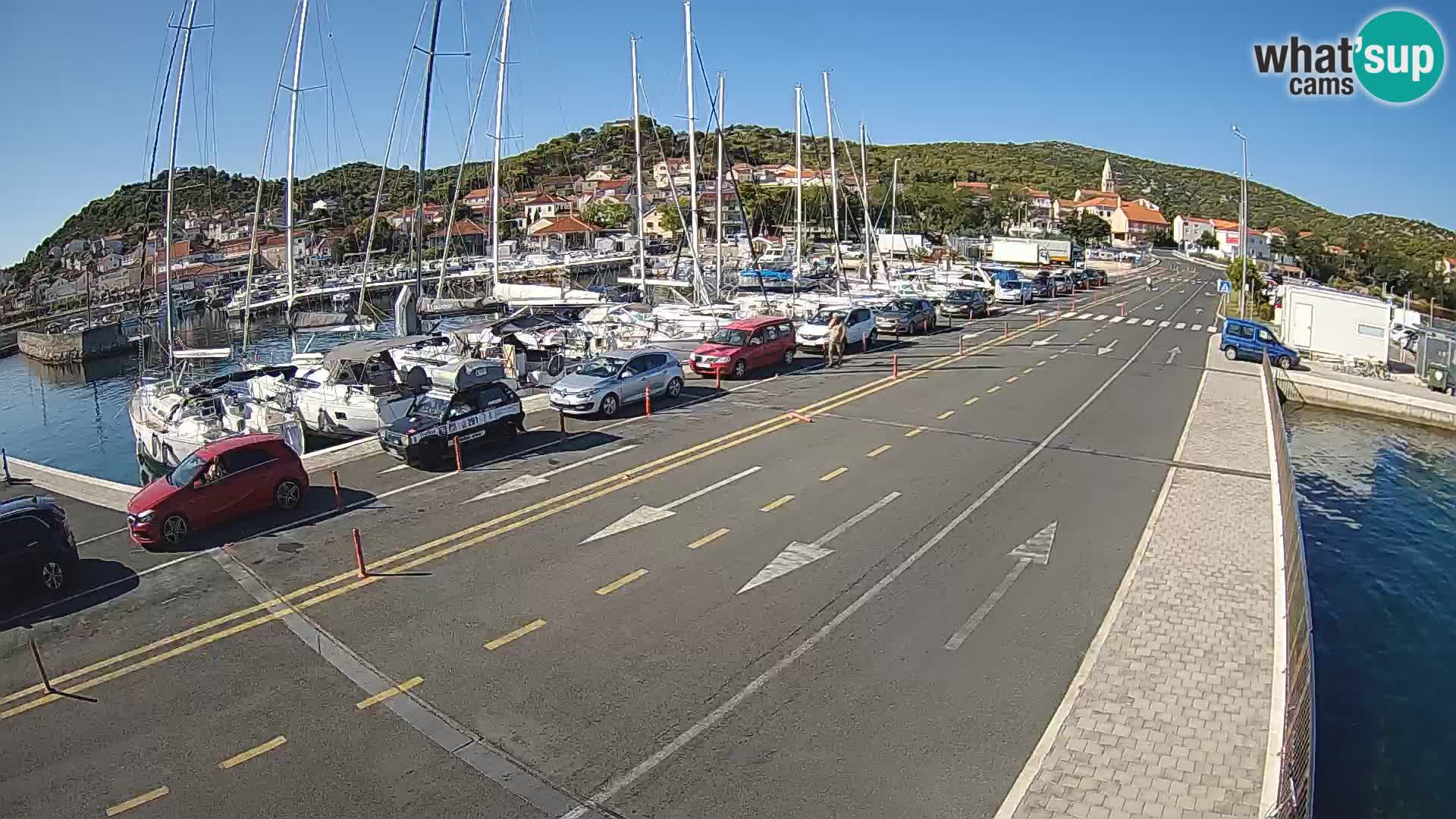 Dalmatie Tkon Traversier – webcams Croatie