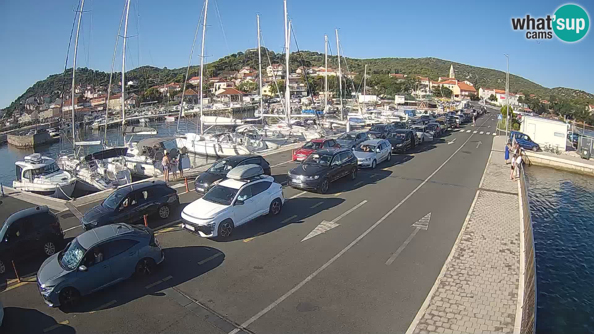 Dalmatie Tkon Traversier – webcams Croatie