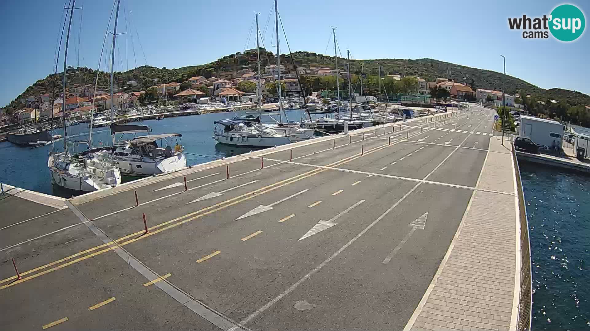 Dalmacia Tkon Transportar- webcams Croacia