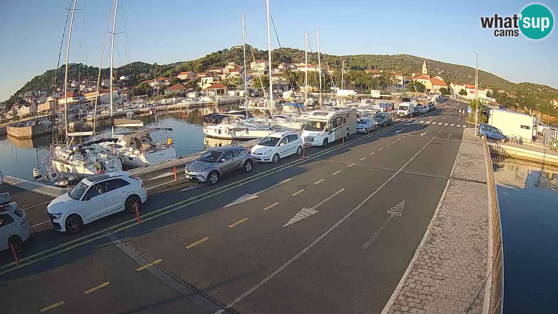 Dalmatie Tkon Traversier – webcams Croatie