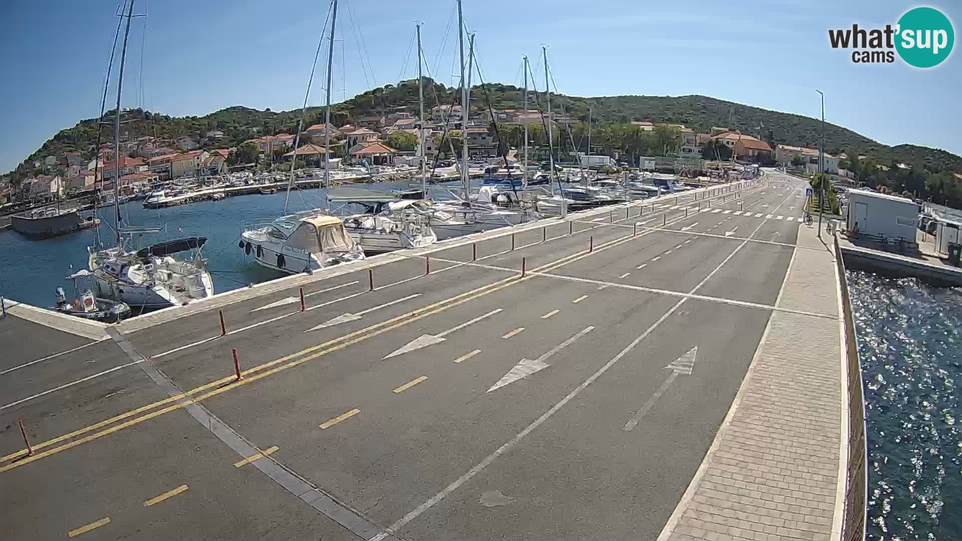 Dalmatie Tkon Traversier – webcams Croatie