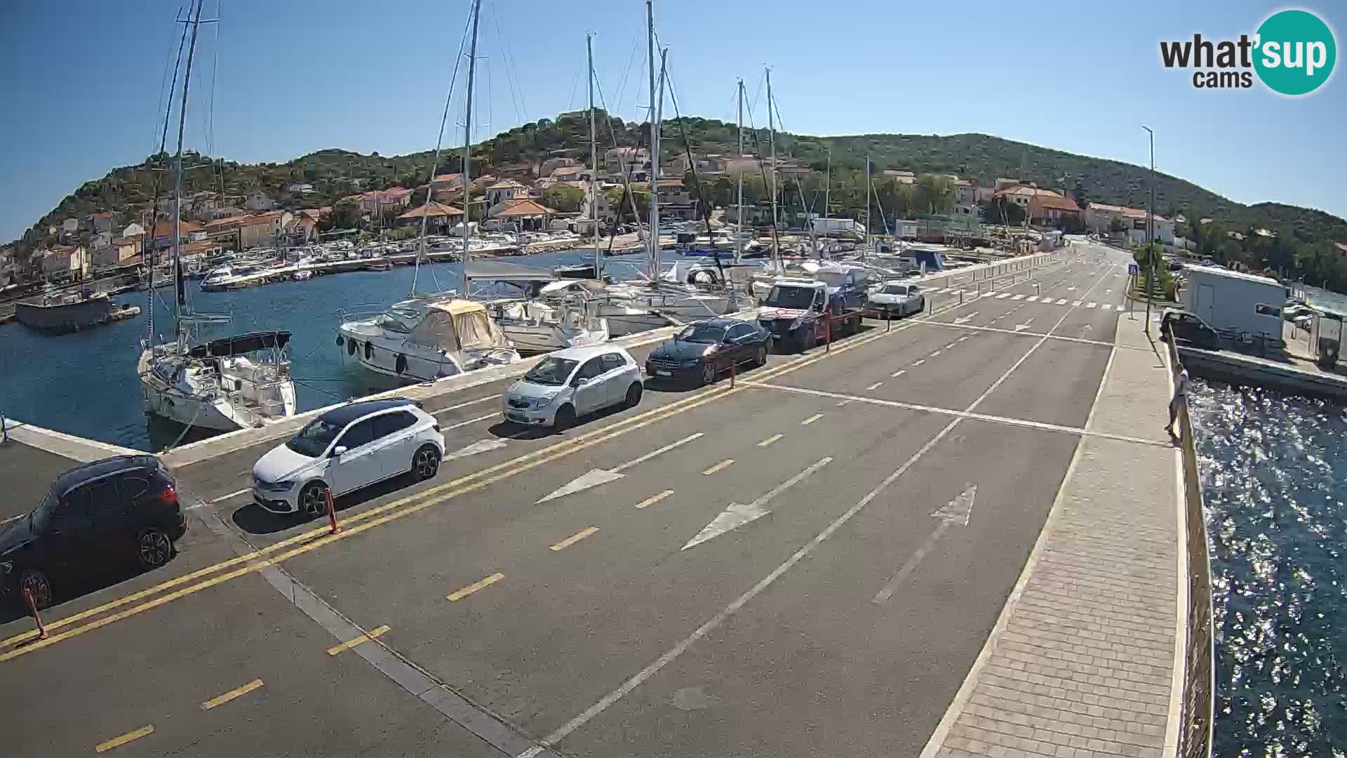 Dalmatie Tkon Traversier – webcams Croatie
