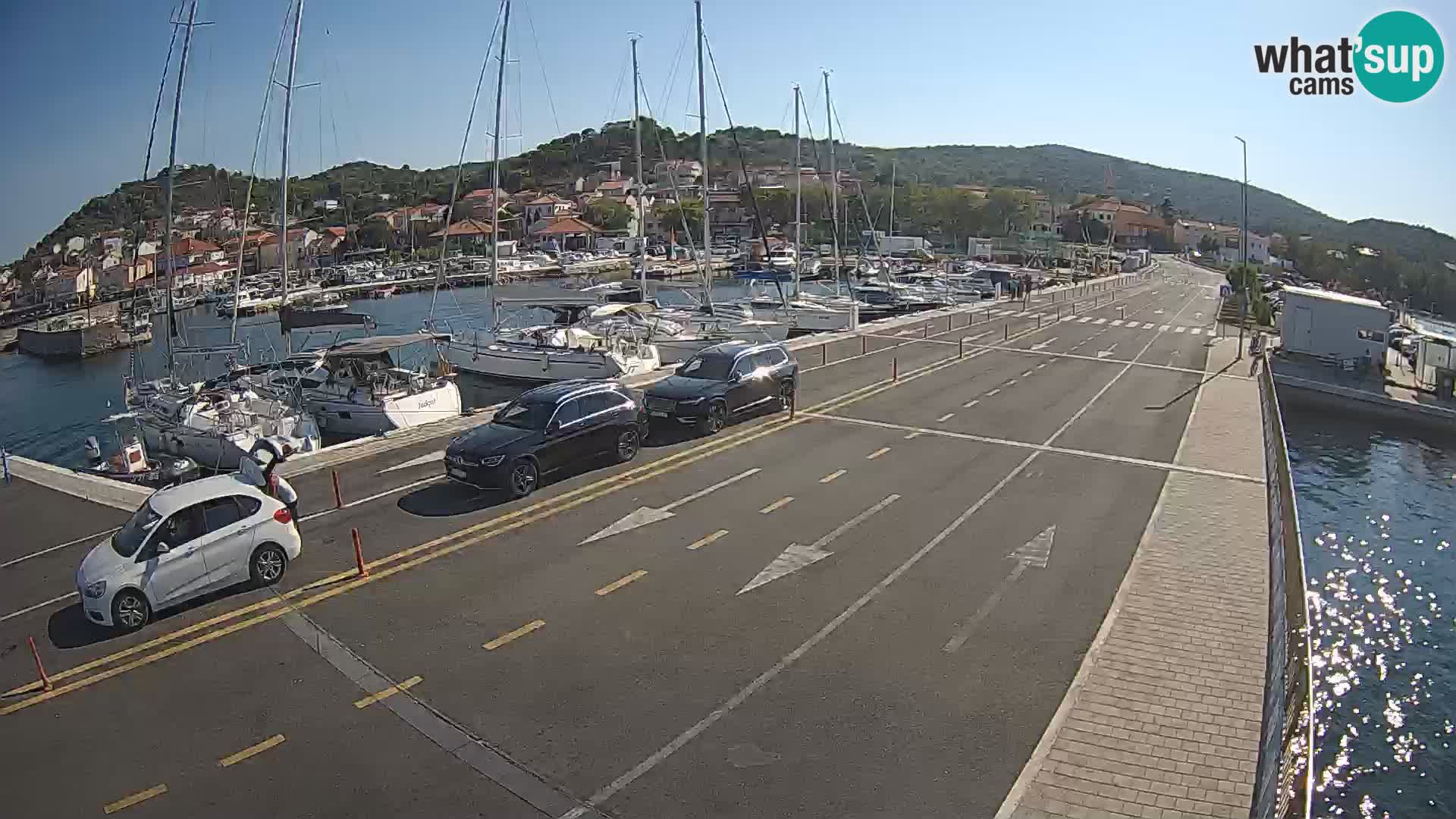 Dalmatie Tkon Traversier – webcams Croatie
