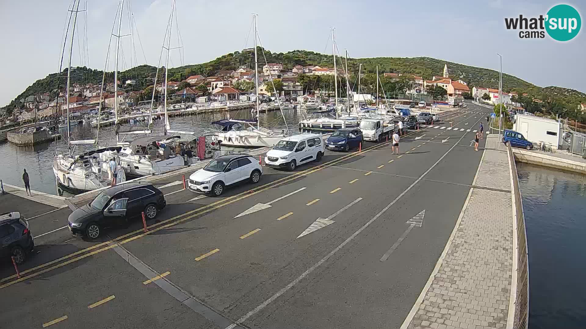 Dalmatie Tkon Traversier – webcams Croatie
