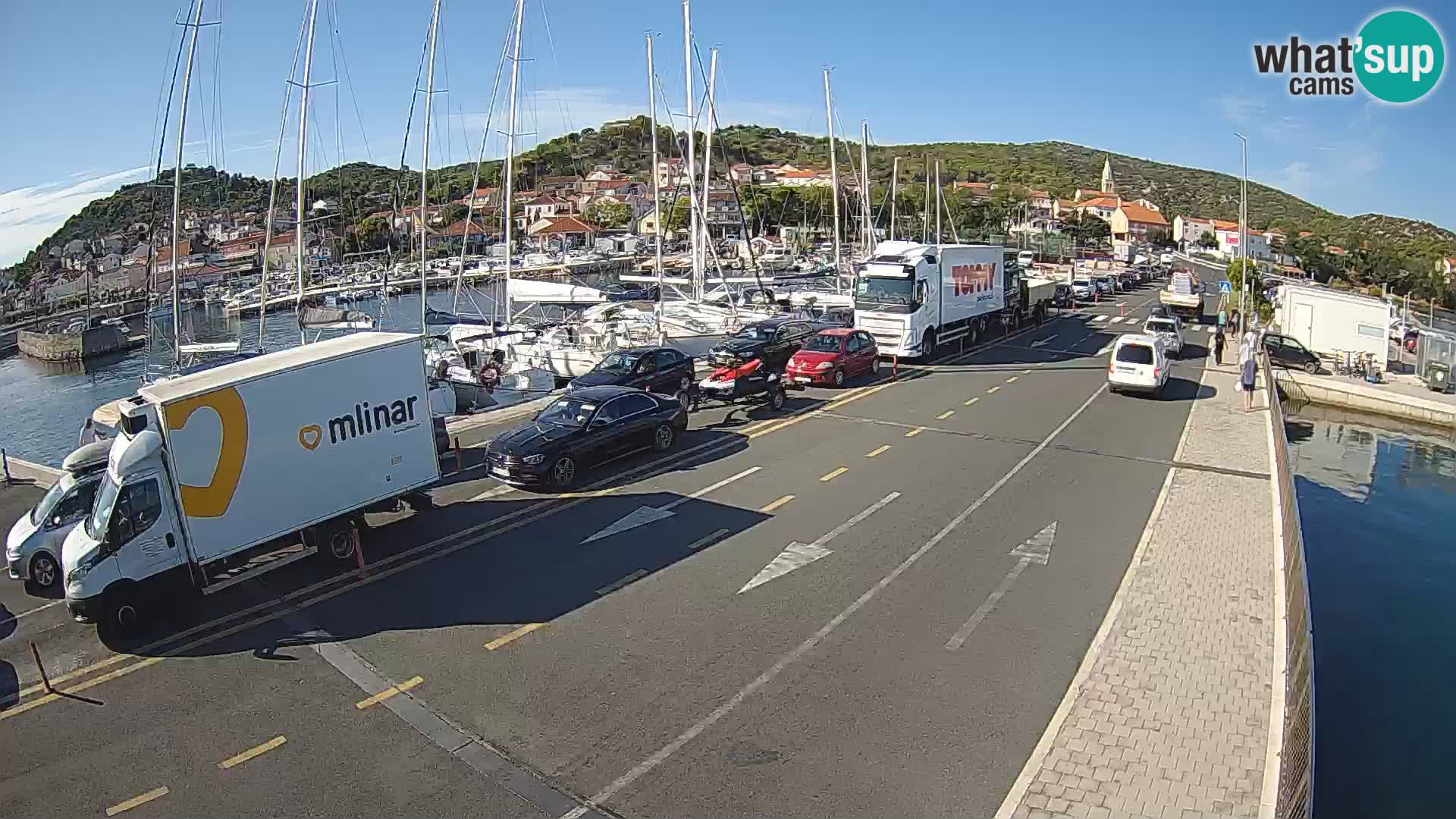 Dalmatie Tkon Traversier – webcams Croatie