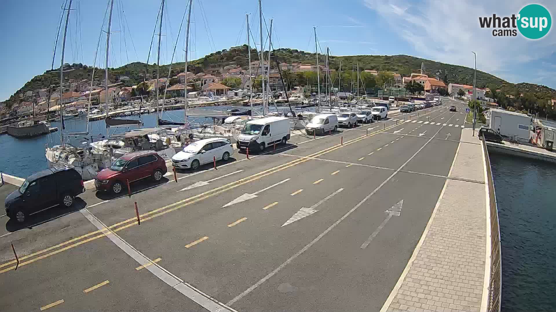 Dalmatie Tkon Traversier – webcams Croatie