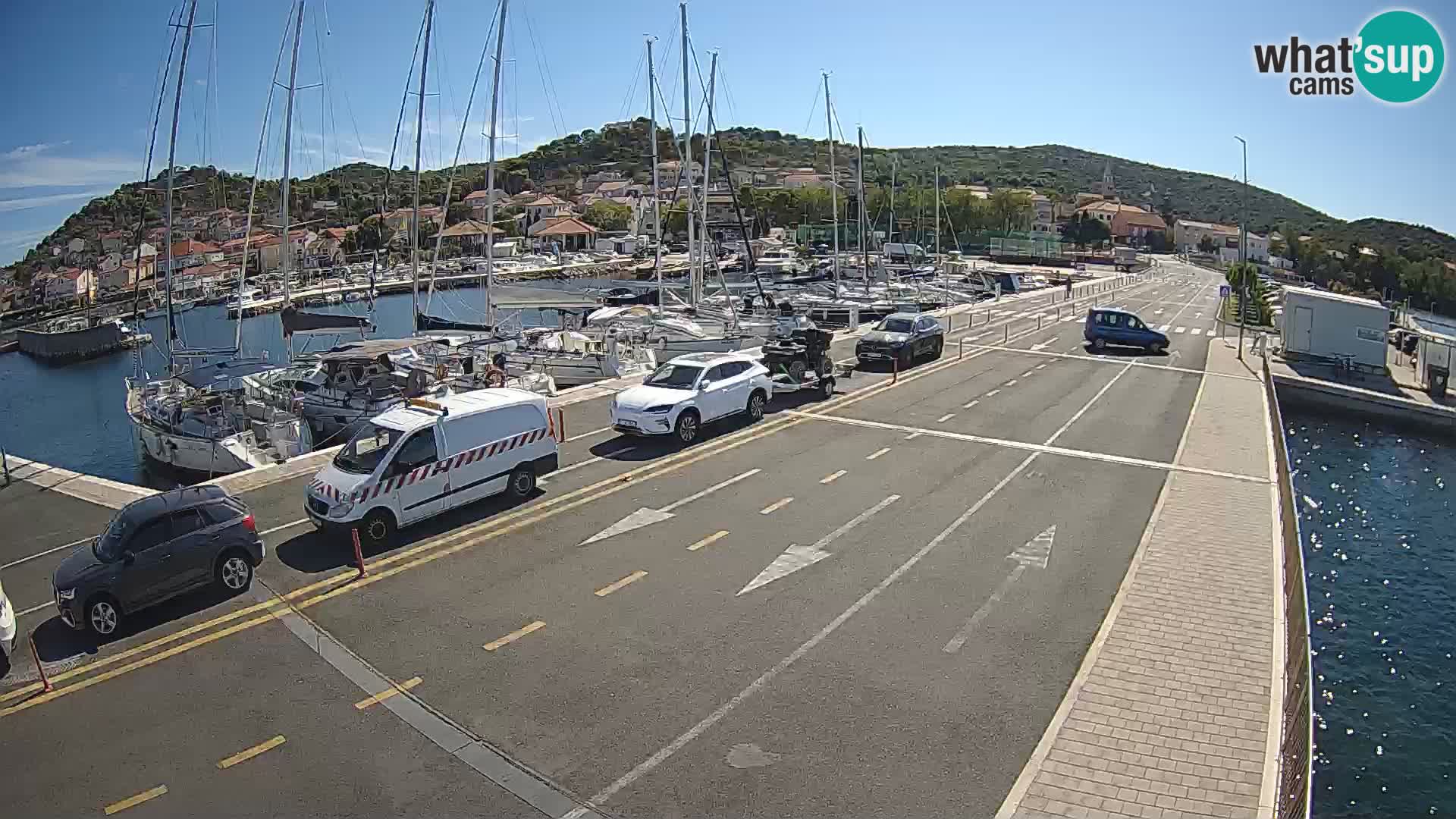 Dalmatie Tkon Traversier – webcams Croatie