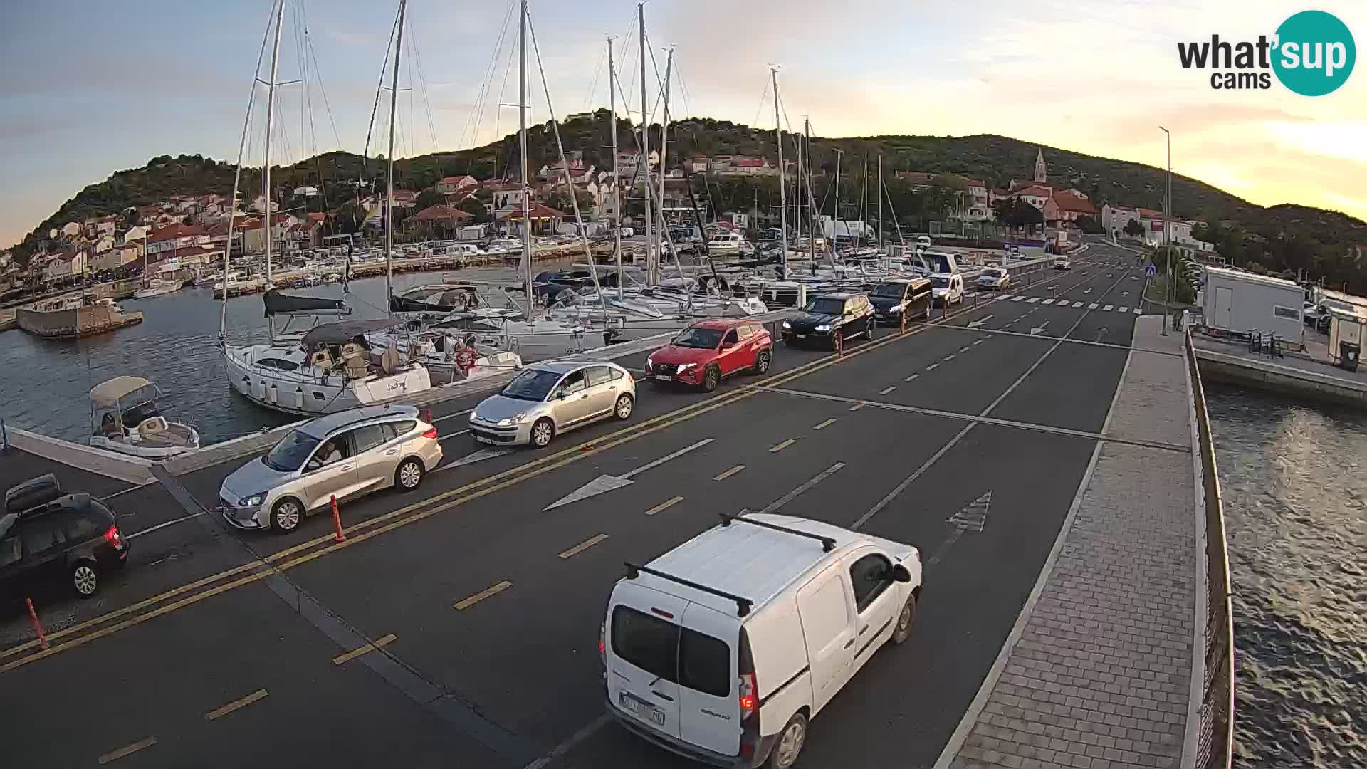 Dalmacia Tkon Transportar- webcams Croacia