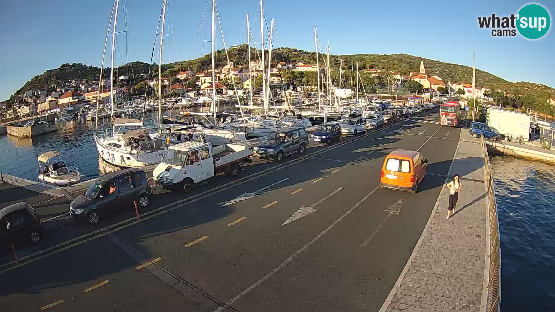 Dalmacija Trajekt Tkon – spletne kamere Hrvaška