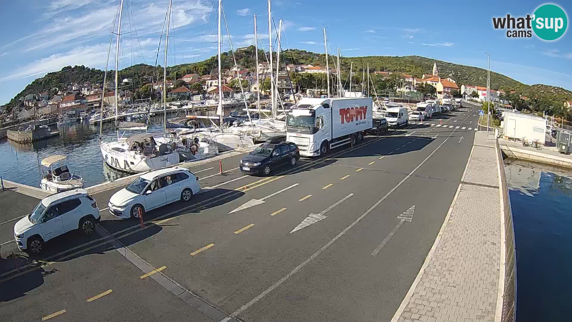 Dalmacia Tkon Transportar- webcams Croacia