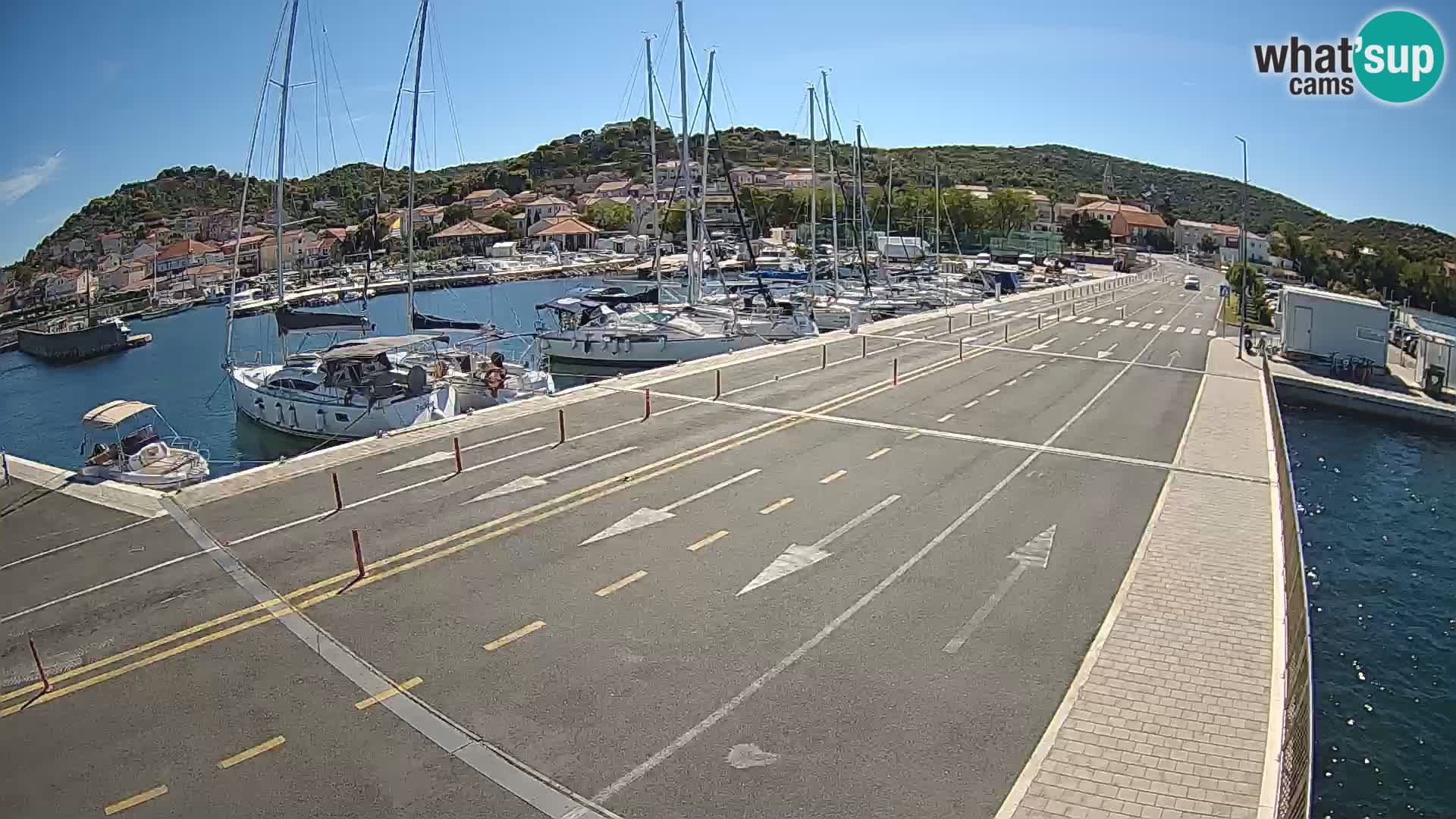 Dalmacia Tkon Transportar- webcams Croacia