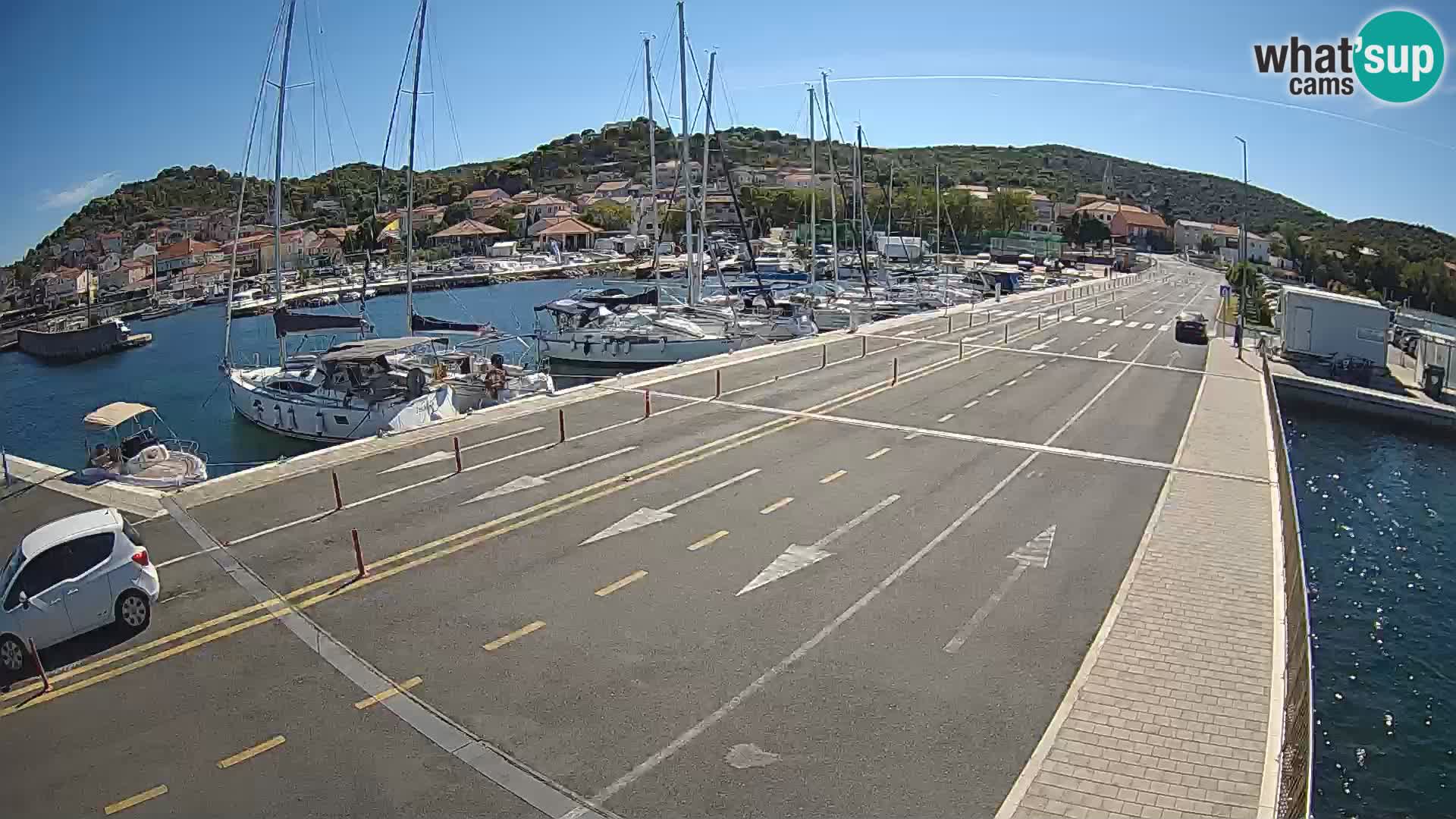 Dalmacia Tkon Transportar- webcams Croacia
