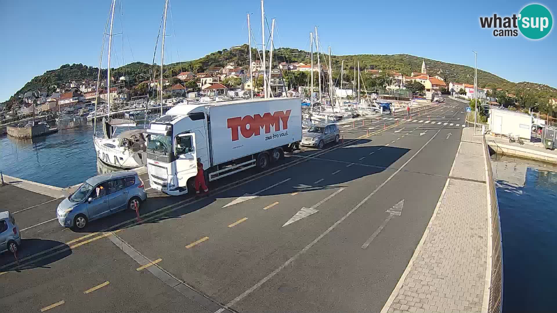 Dalmatie Tkon Traversier – webcams Croatie