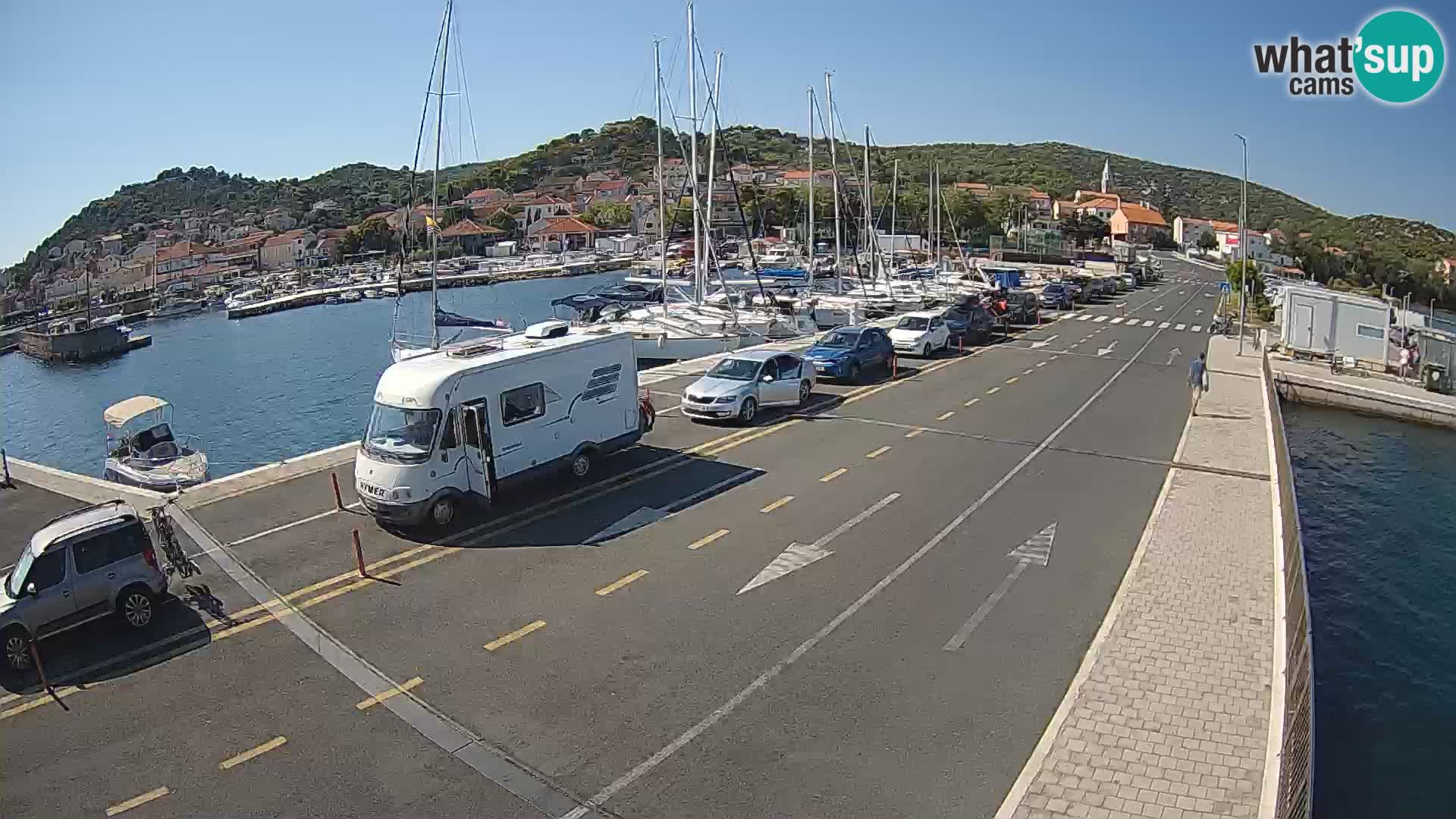 Dalmatie Tkon Traversier – webcams Croatie