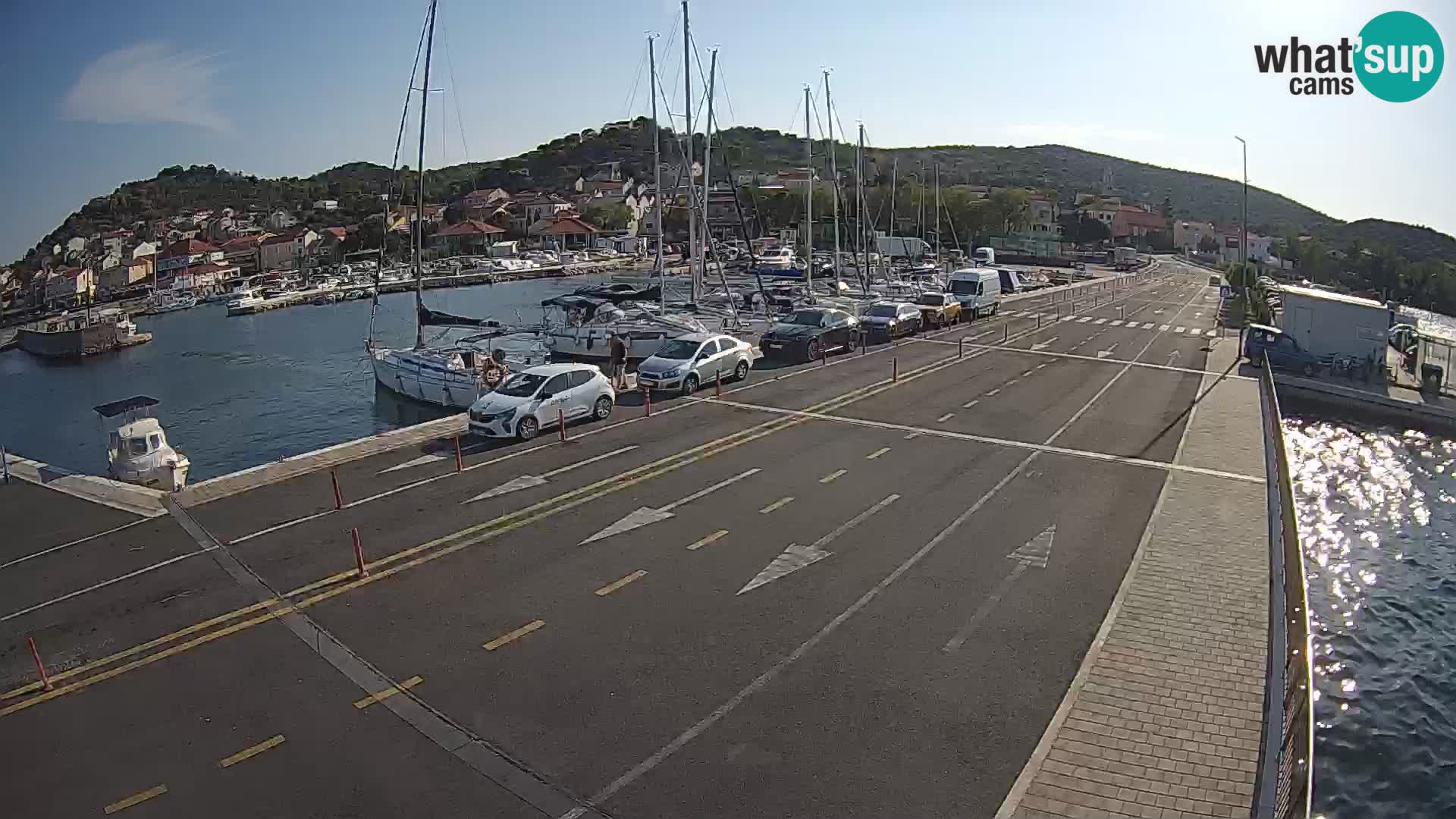 Dalmacia Tkon Transportar- webcams Croacia