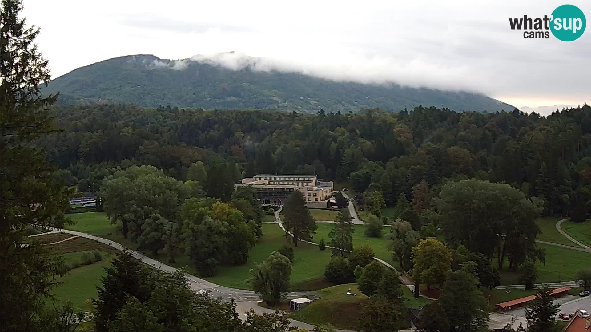 Trakošćan – Blick vom Schloss