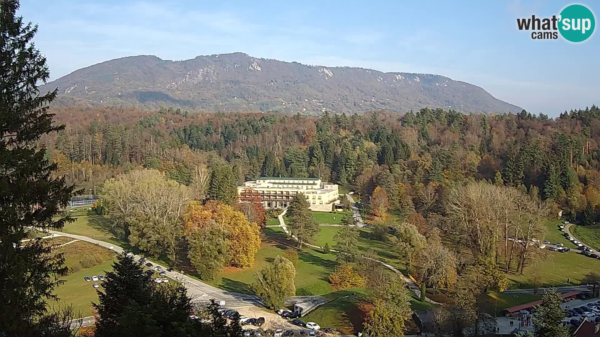 Trakošćan – Blick vom Schloss