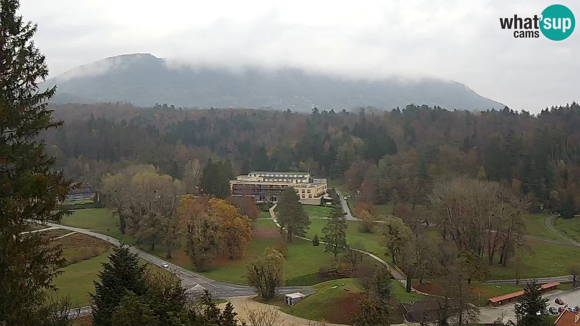 Trakošćan – Blick vom Schloss