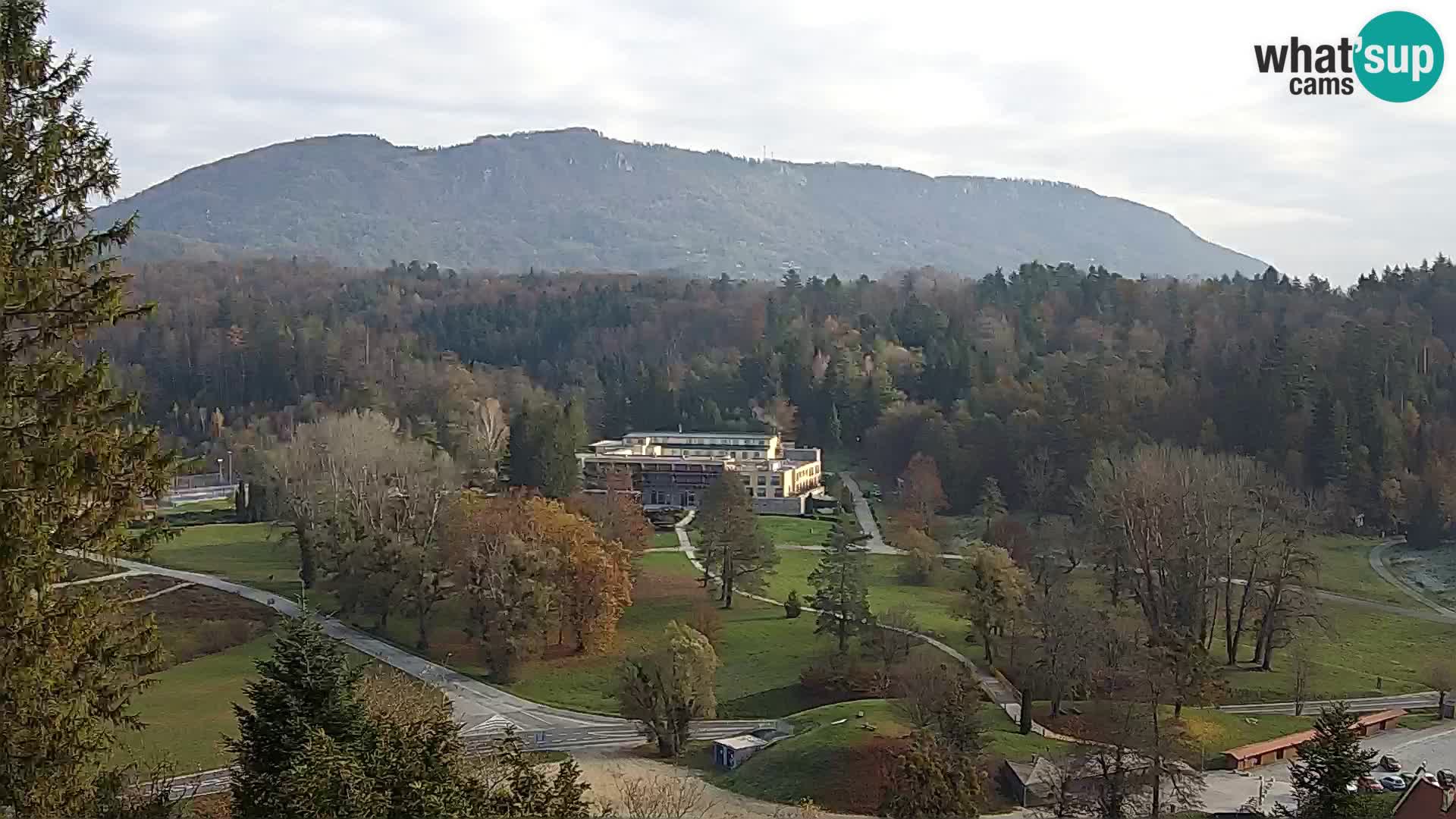 Trakošćan – Blick vom Schloss