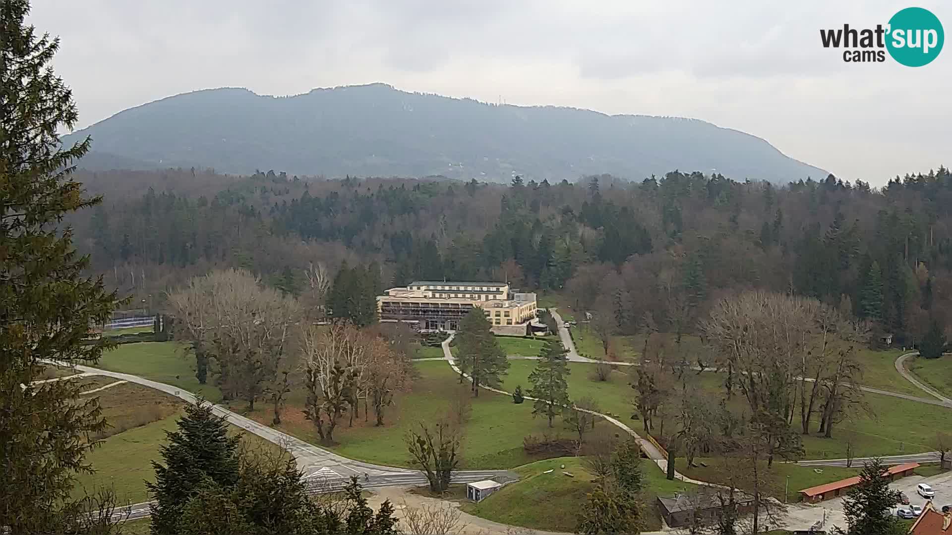 Trakošćan – Blick vom Schloss