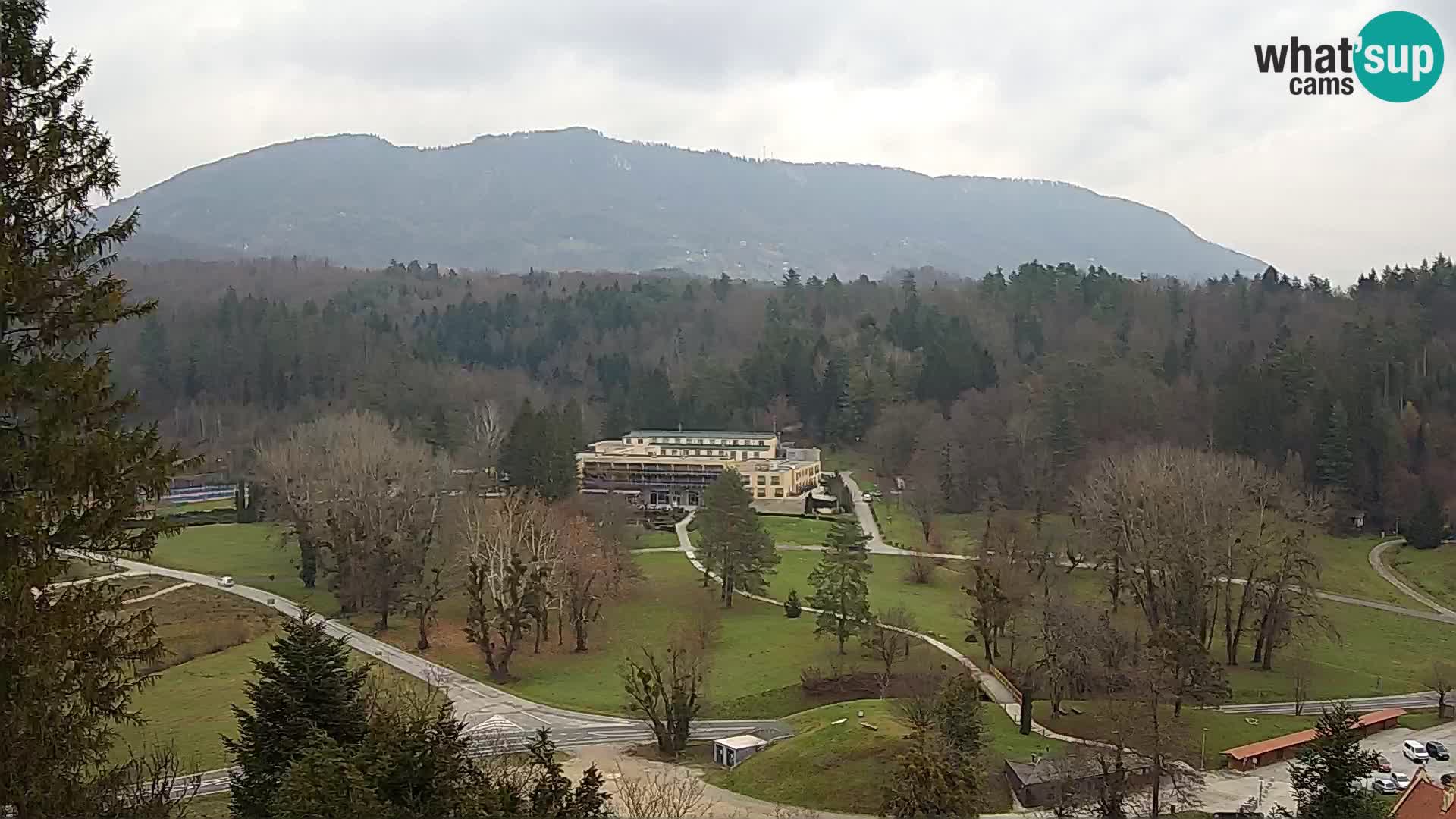 Trakošćan – Blick vom Schloss