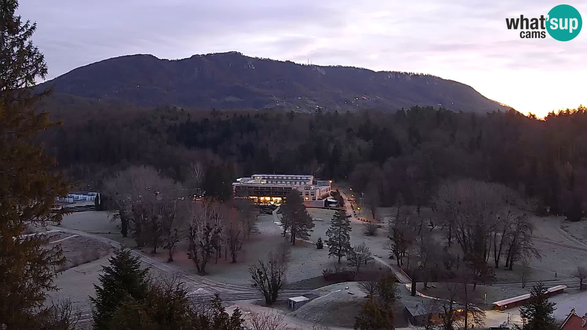 Trakošćan – Blick vom Schloss