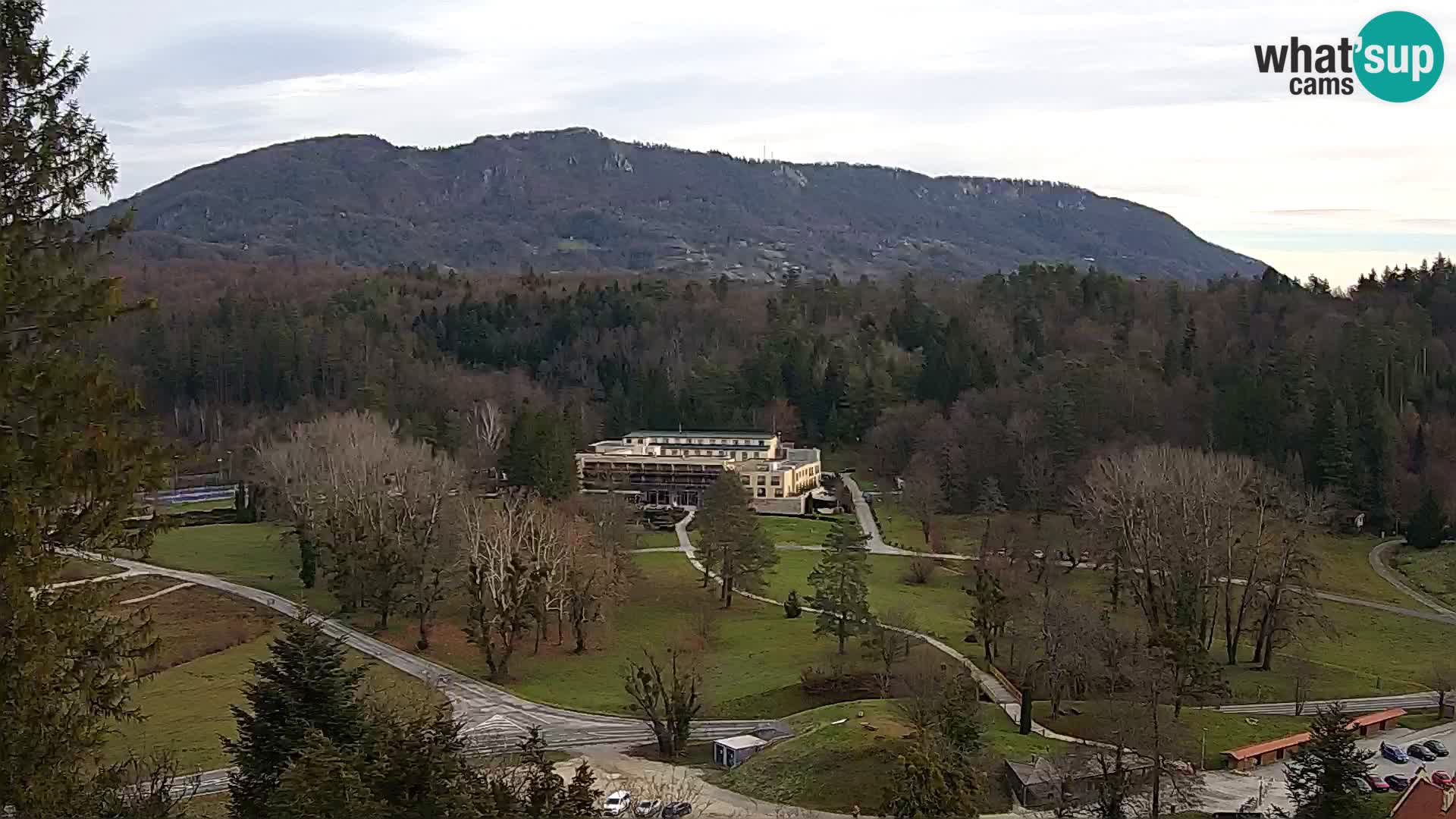 Trakošćan – Blick vom Schloss