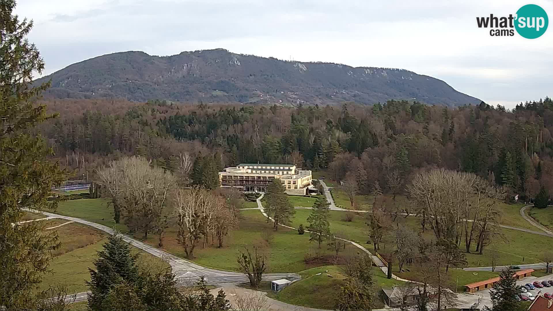 Trakošćan – Blick vom Schloss